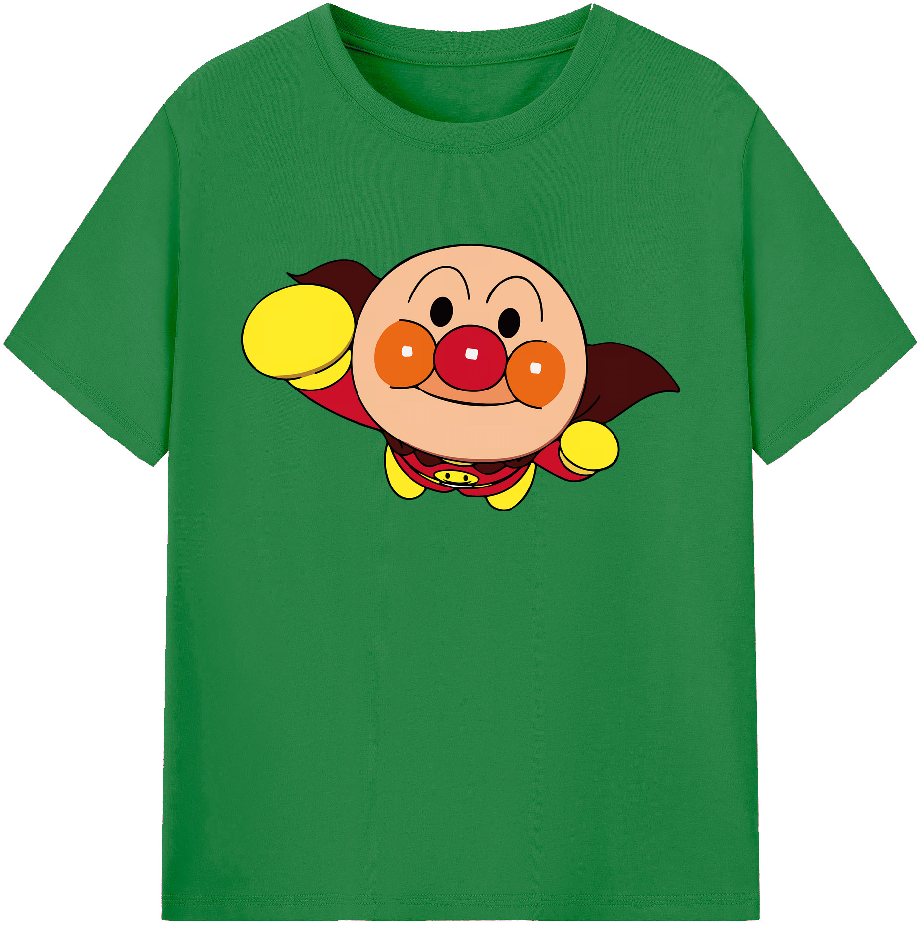 （画像用） アンパンマン Anpanman 綿100％ メンズ半袖Tシャツ｜肌触りやわらか＆通気性