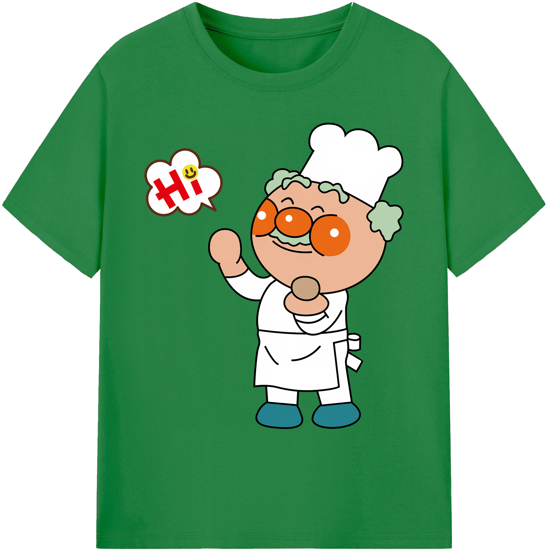 （画像用） アンパンマン Anpanman 綿100％ メンズ半袖Tシャツ｜肌触りやわらか＆通気性