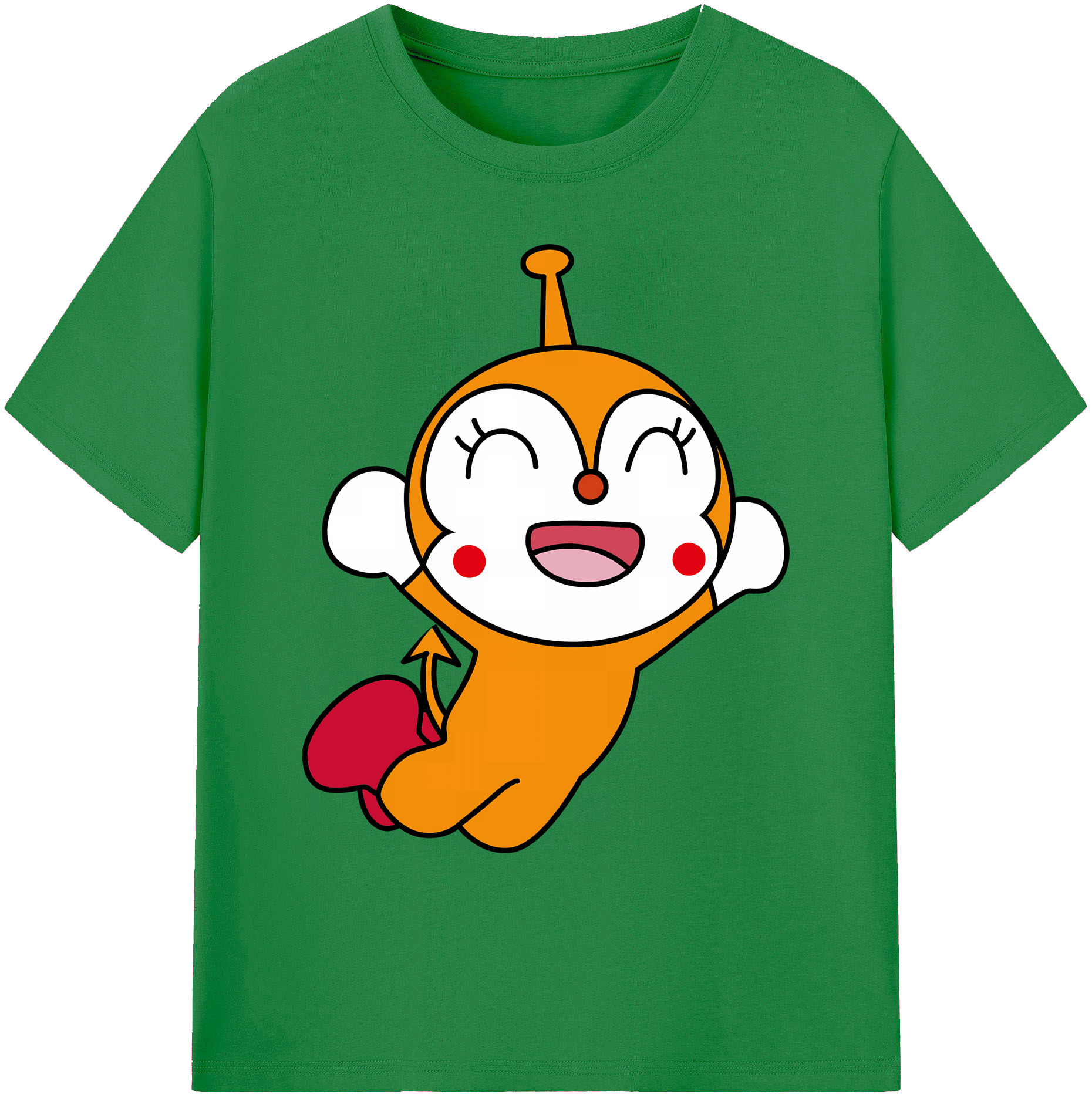 （画像用） アンパンマン Anpanman 綿100％ メンズ半袖Tシャツ｜肌触りやわらか＆通気性