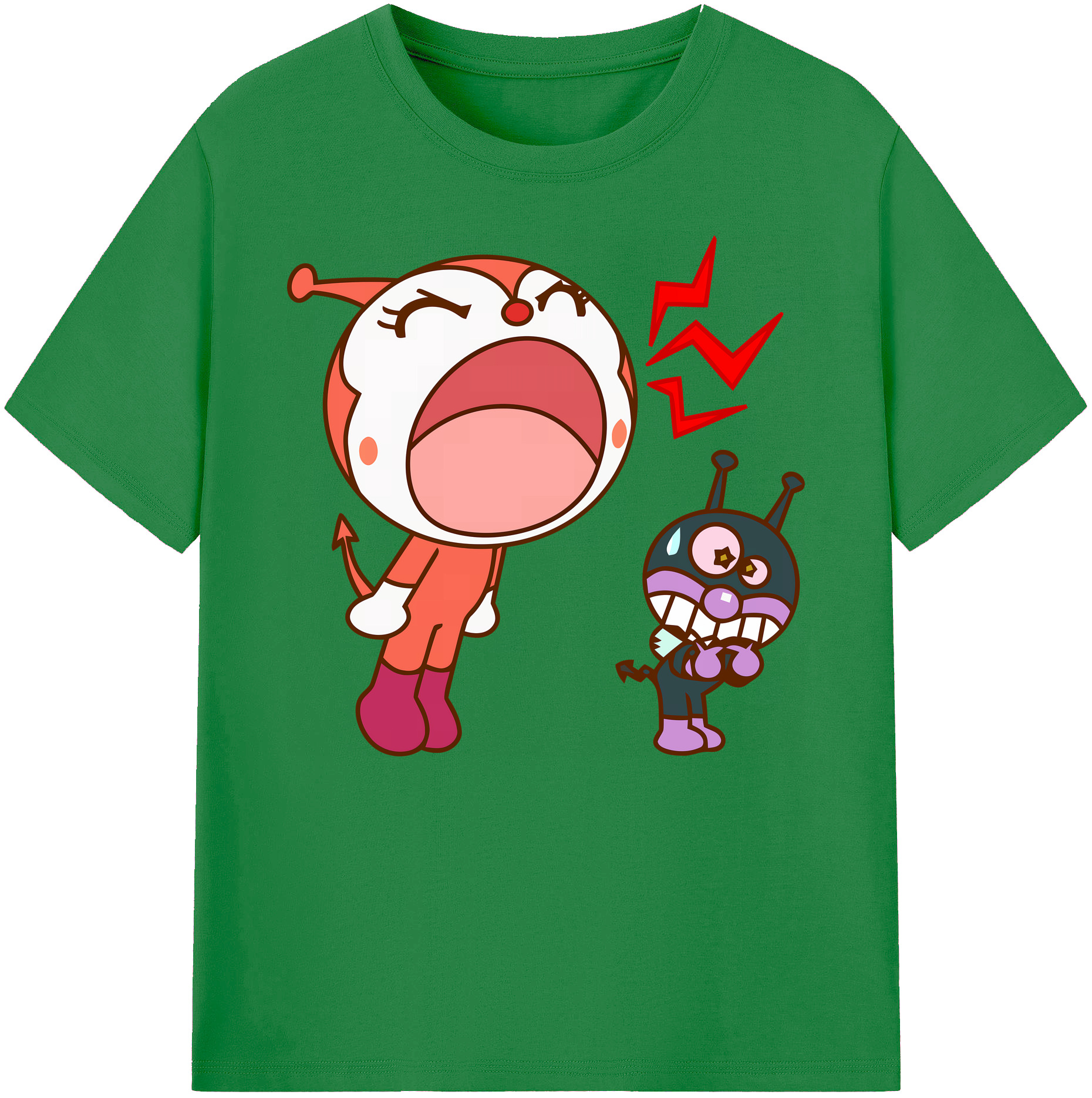 （画像用） アンパンマン Anpanman 綿100％ メンズ半袖Tシャツ｜肌触りやわらか＆通気性