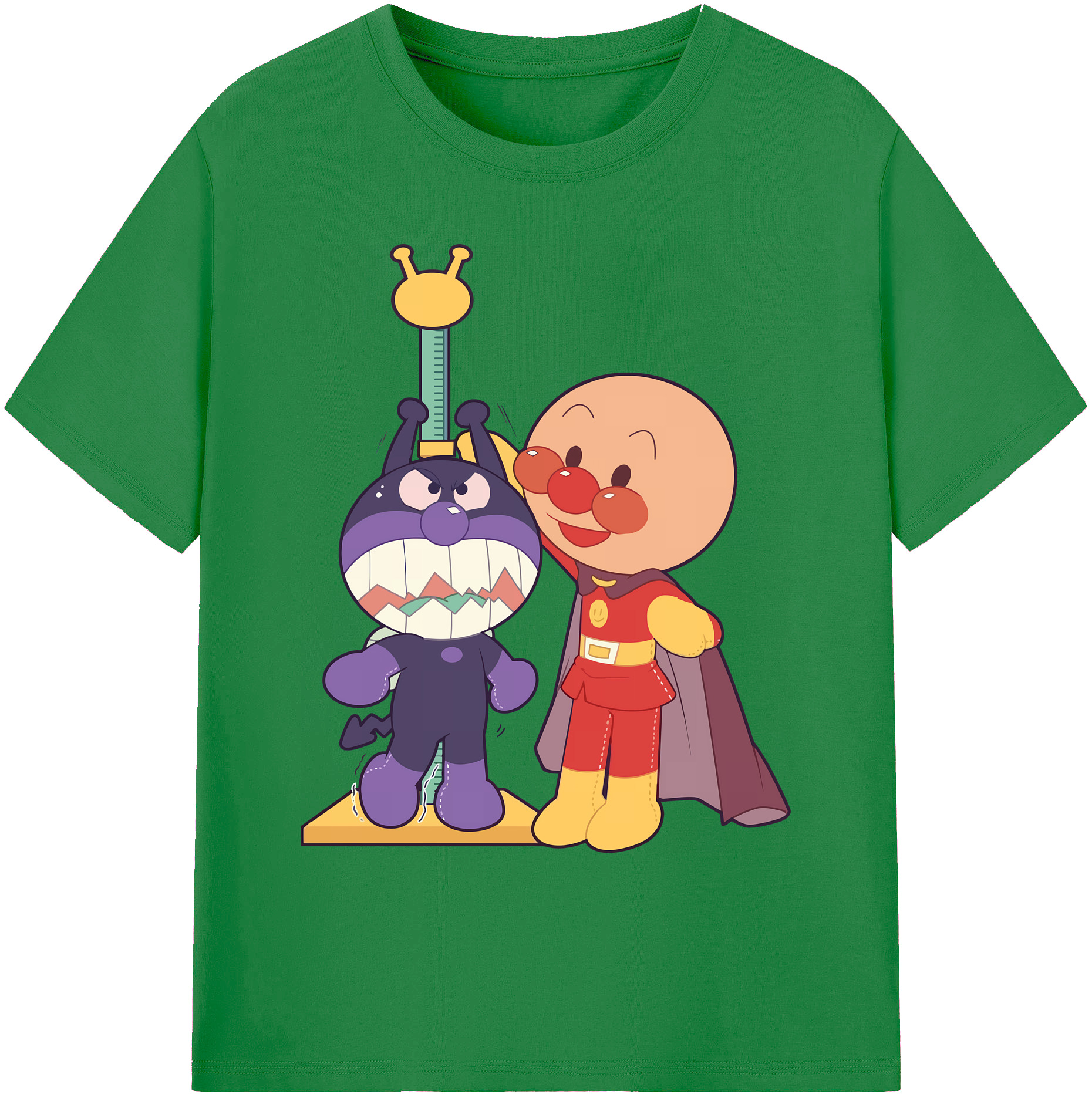 （画像用） アンパンマン Anpanman 綿100％ メンズ半袖Tシャツ｜肌触りやわらか＆通気性
