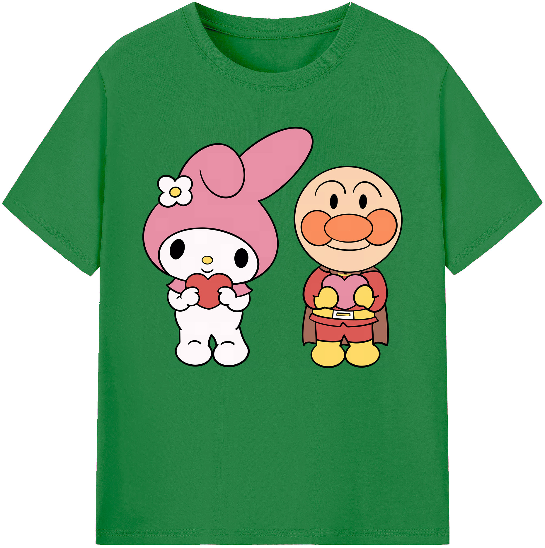 （画像用） アンパンマン Anpanman 綿100％ メンズ半袖Tシャツ｜肌触りやわらか＆通気性