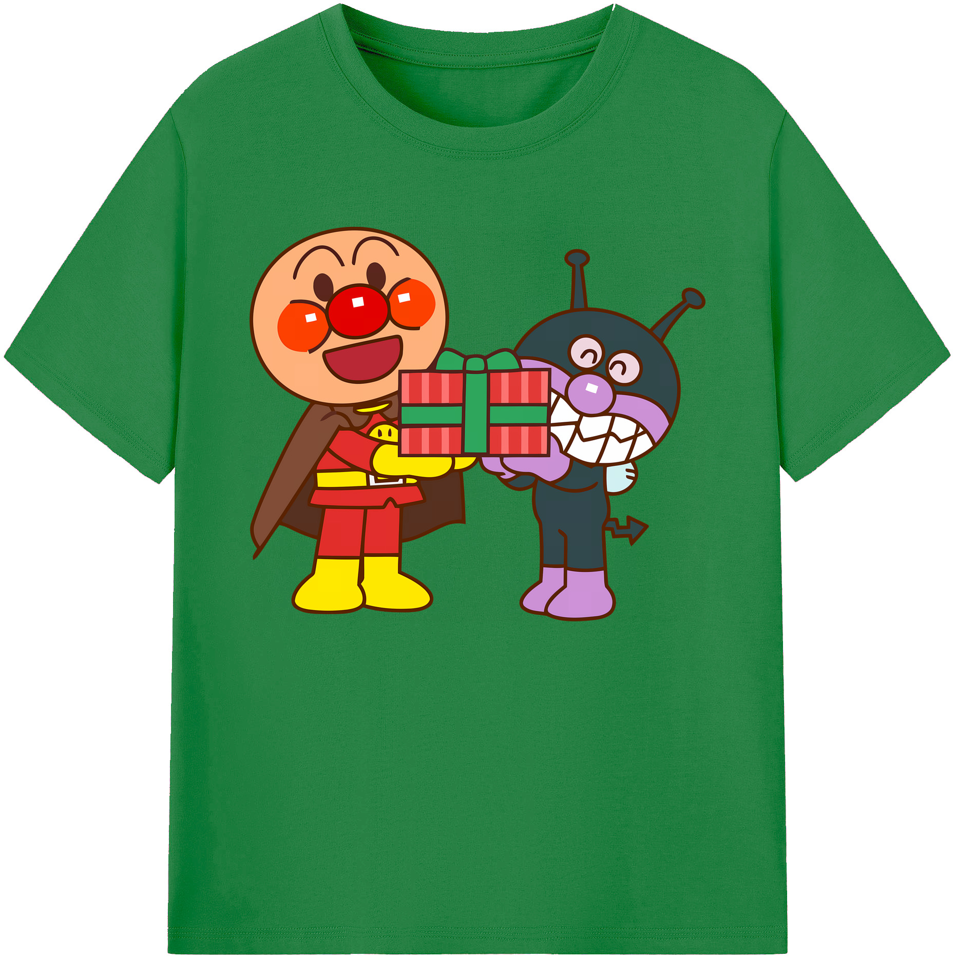 （画像用） アンパンマン Anpanman 綿100％ メンズ半袖Tシャツ｜肌触りやわらか＆通気性