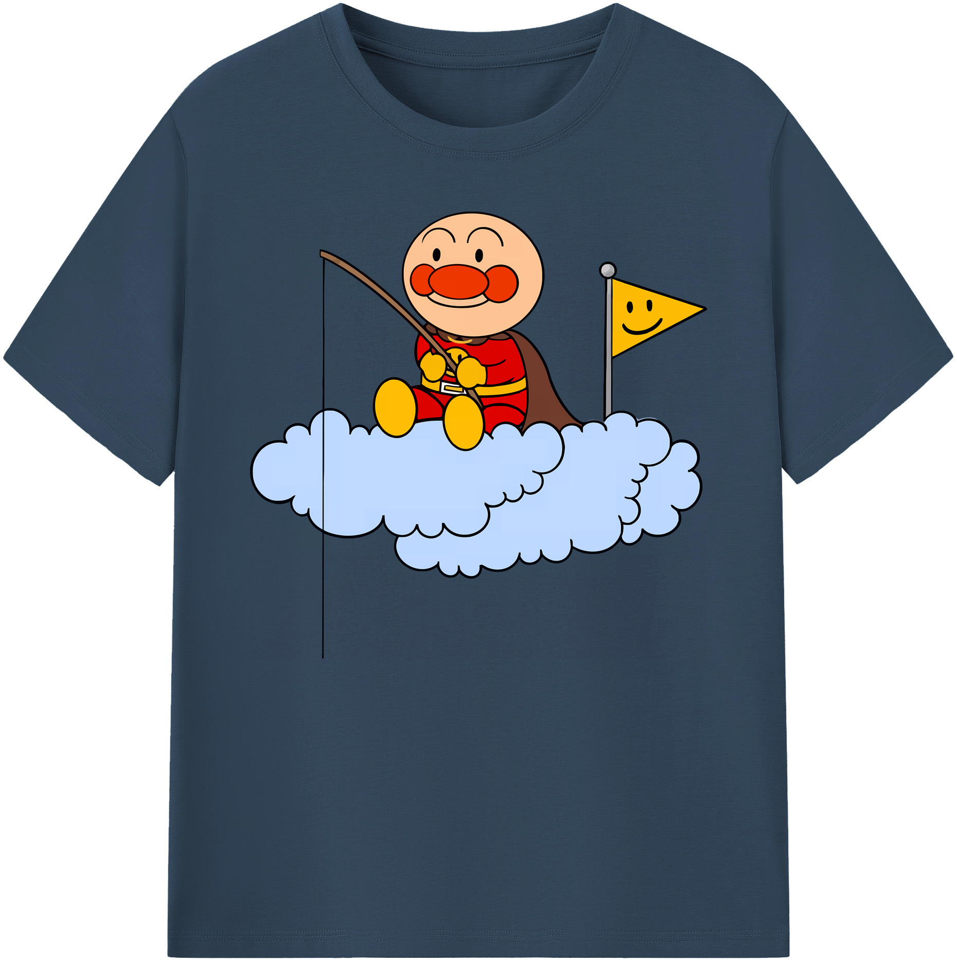 （画像用） アンパンマン Anpanman 綿100％ メンズ半袖Tシャツ｜肌触りやわらか＆通気性