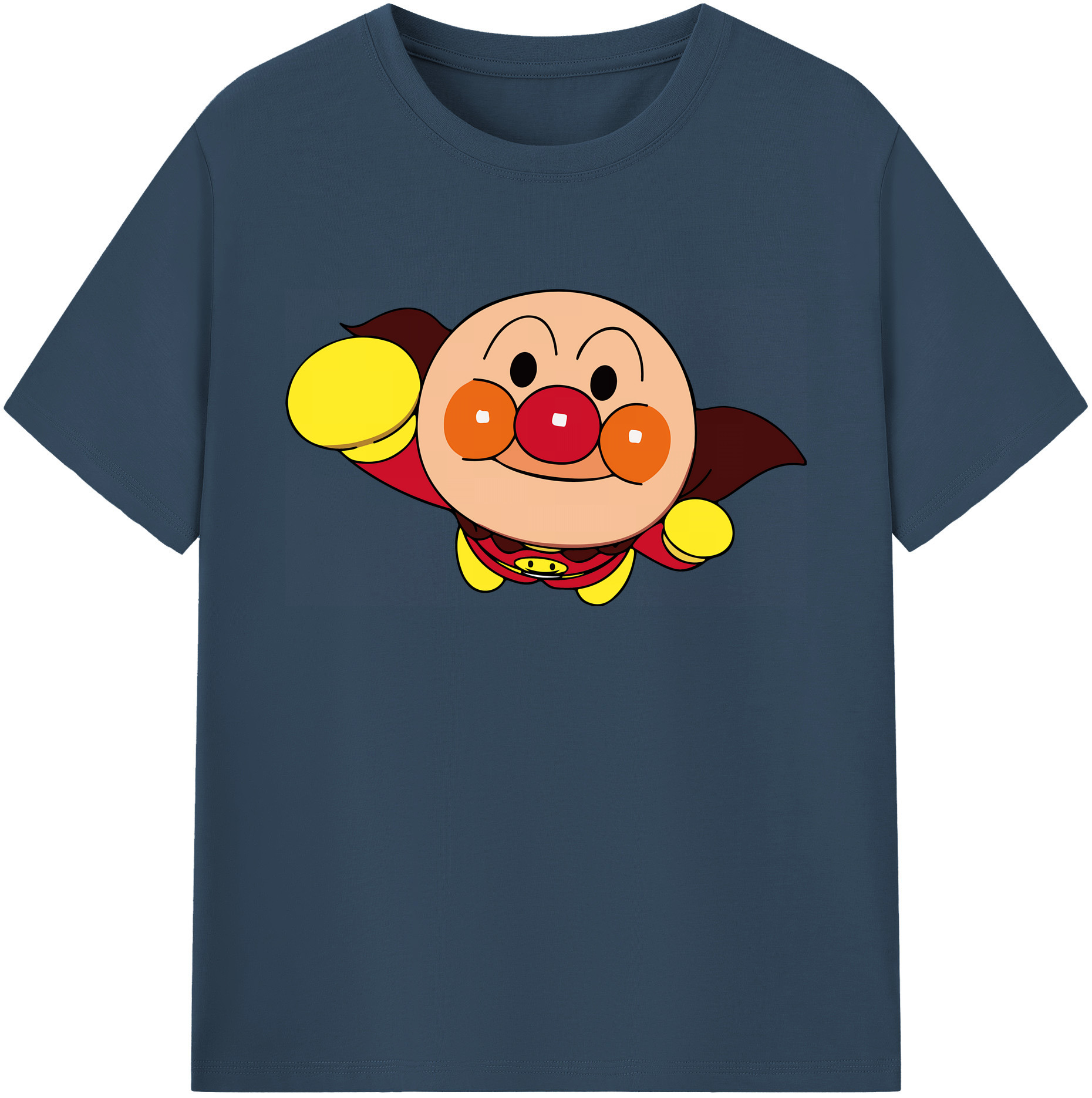 （画像用） アンパンマン Anpanman 綿100％ メンズ半袖Tシャツ｜肌触りやわらか＆通気性