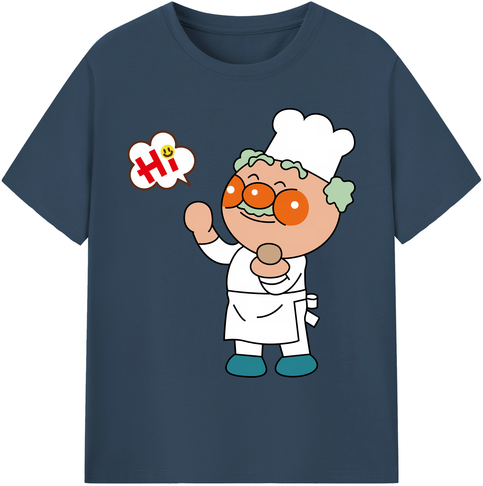 （画像用） アンパンマン Anpanman 綿100％ メンズ半袖Tシャツ｜肌触りやわらか＆通気性