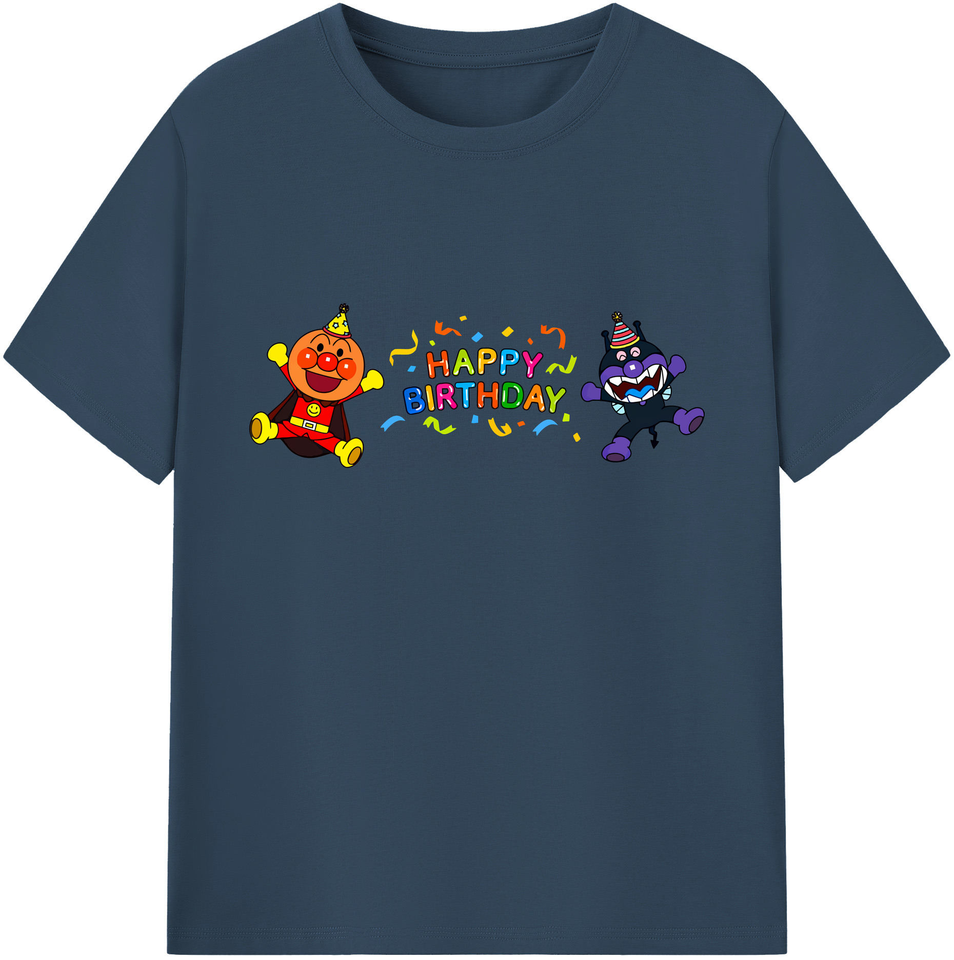 （画像用） アンパンマン Anpanman 綿100％ メンズ半袖Tシャツ｜肌触りやわらか＆通気性