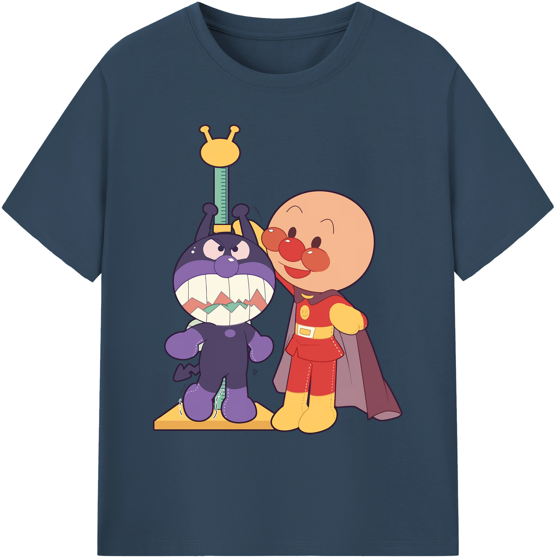 （画像用） アンパンマン Anpanman 綿100％ メンズ半袖Tシャツ｜肌触りやわらか＆通気性