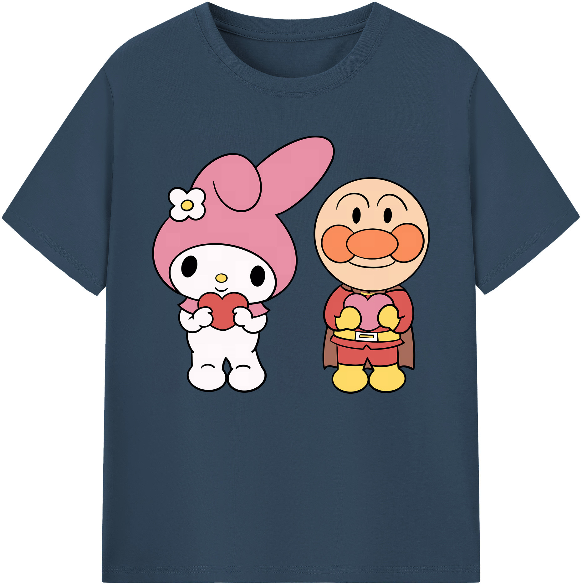 （画像用） アンパンマン Anpanman 綿100％ メンズ半袖Tシャツ｜肌触りやわらか＆通気性