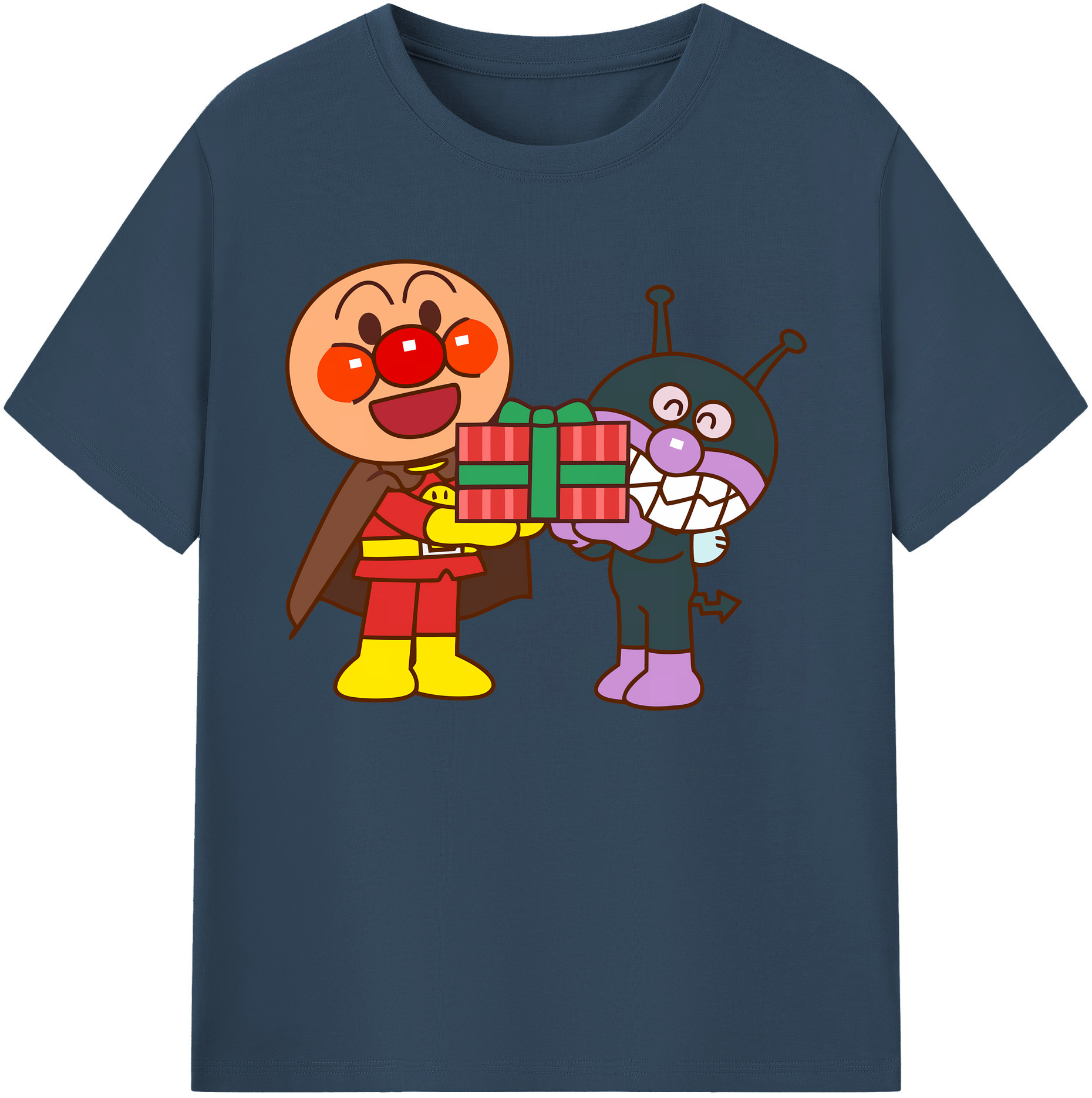 （画像用） アンパンマン Anpanman 綿100％ メンズ半袖Tシャツ｜肌触りやわらか＆通気性