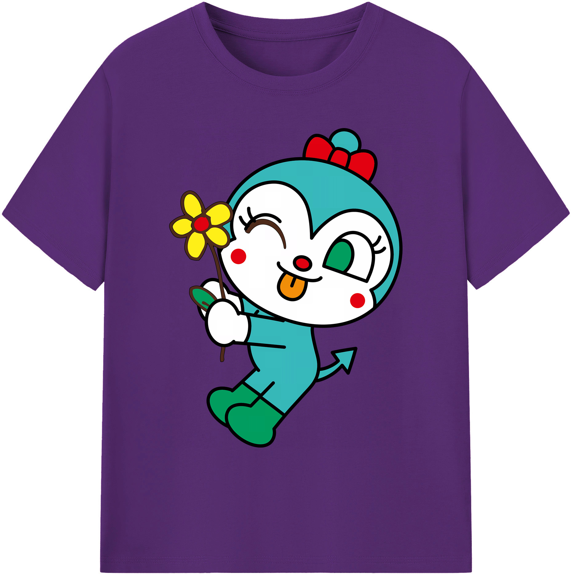 （画像用） アンパンマン Anpanman 綿100％ メンズ半袖Tシャツ｜肌触りやわらか＆通気性