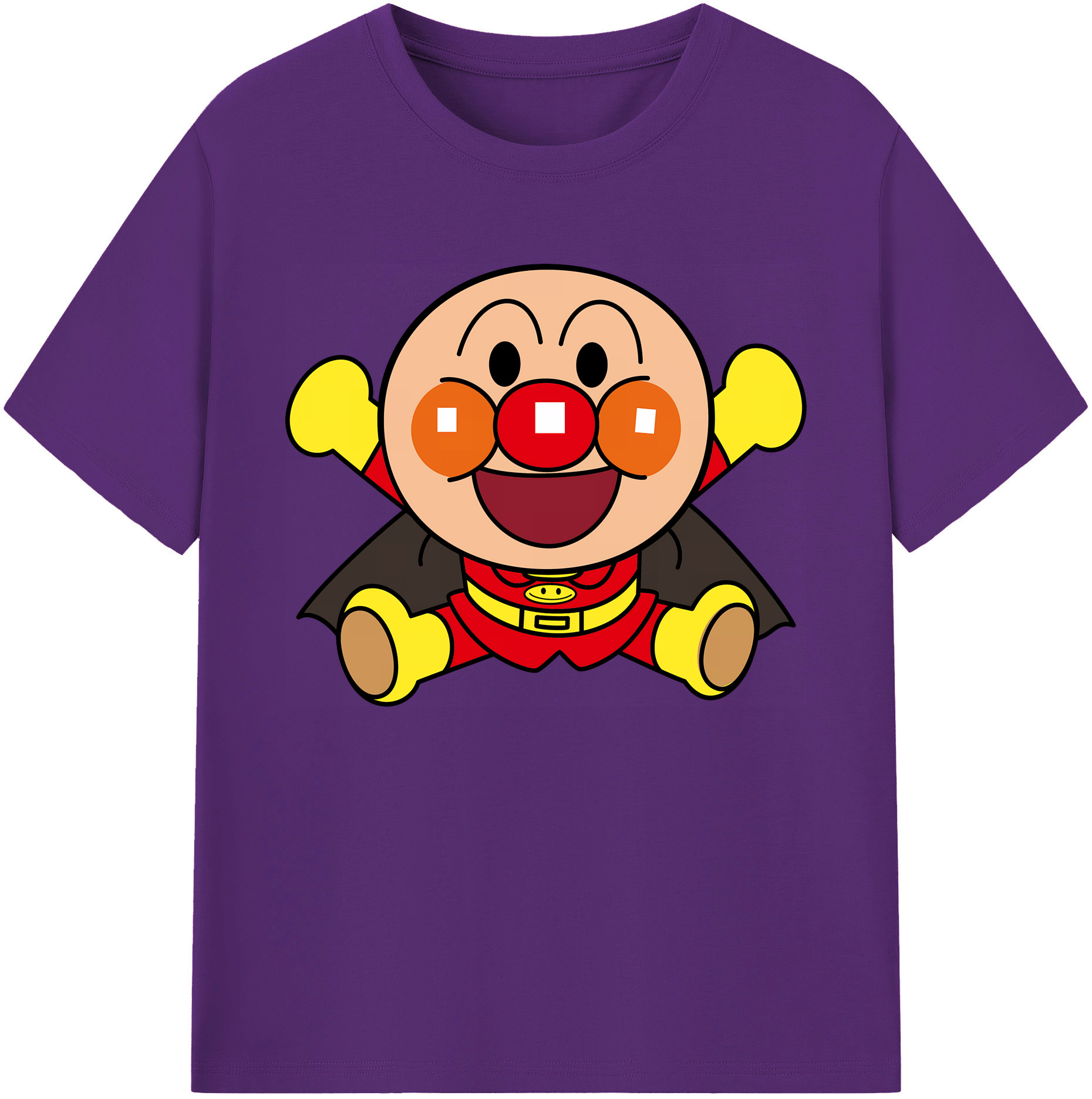 （画像用） アンパンマン Anpanman 綿100％ メンズ半袖Tシャツ｜肌触りやわらか＆通気性