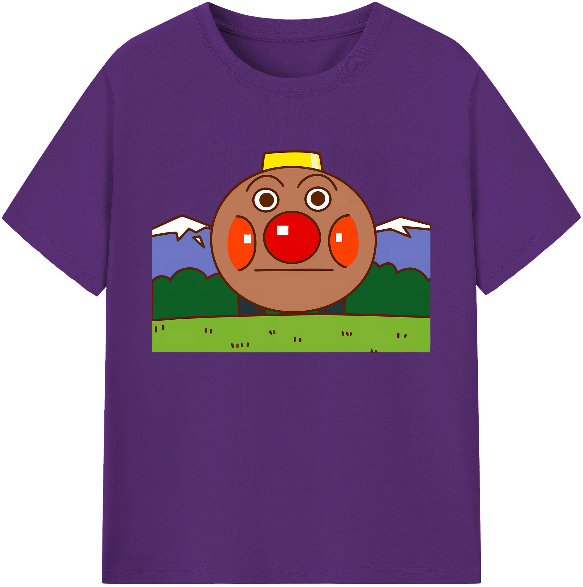（画像用） アンパンマン Anpanman 綿100％ メンズ半袖Tシャツ｜肌触りやわらか＆通気性