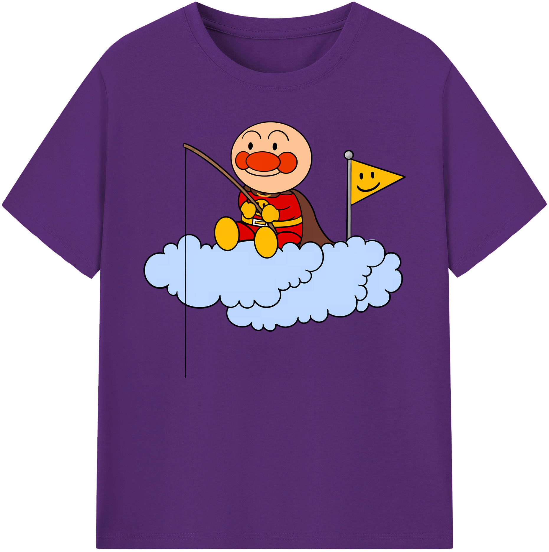 （画像用） アンパンマン Anpanman 綿100％ メンズ半袖Tシャツ｜肌触りやわらか＆通気性