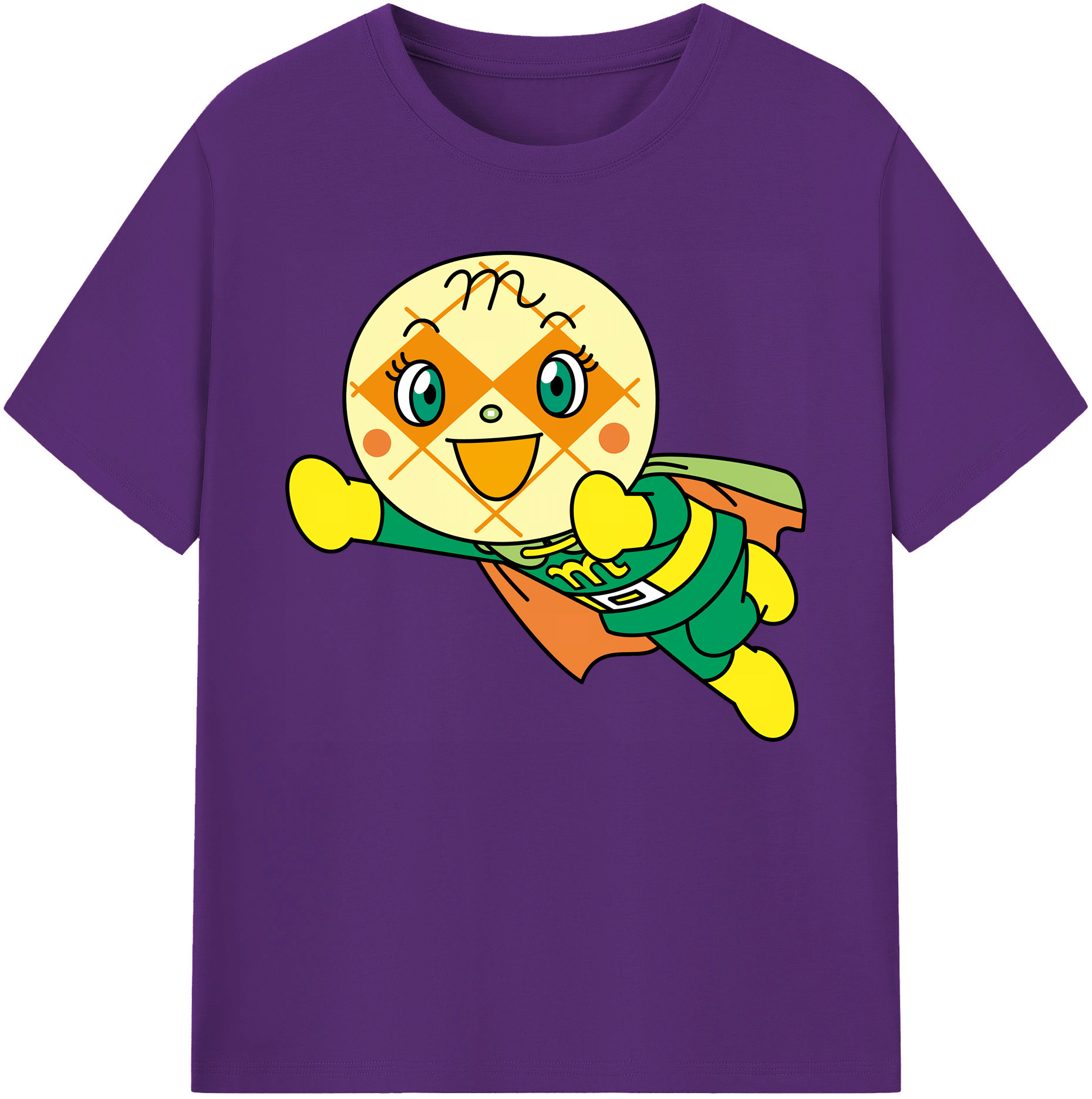 （画像用） アンパンマン Anpanman 綿100％ メンズ半袖Tシャツ｜肌触りやわらか＆通気性