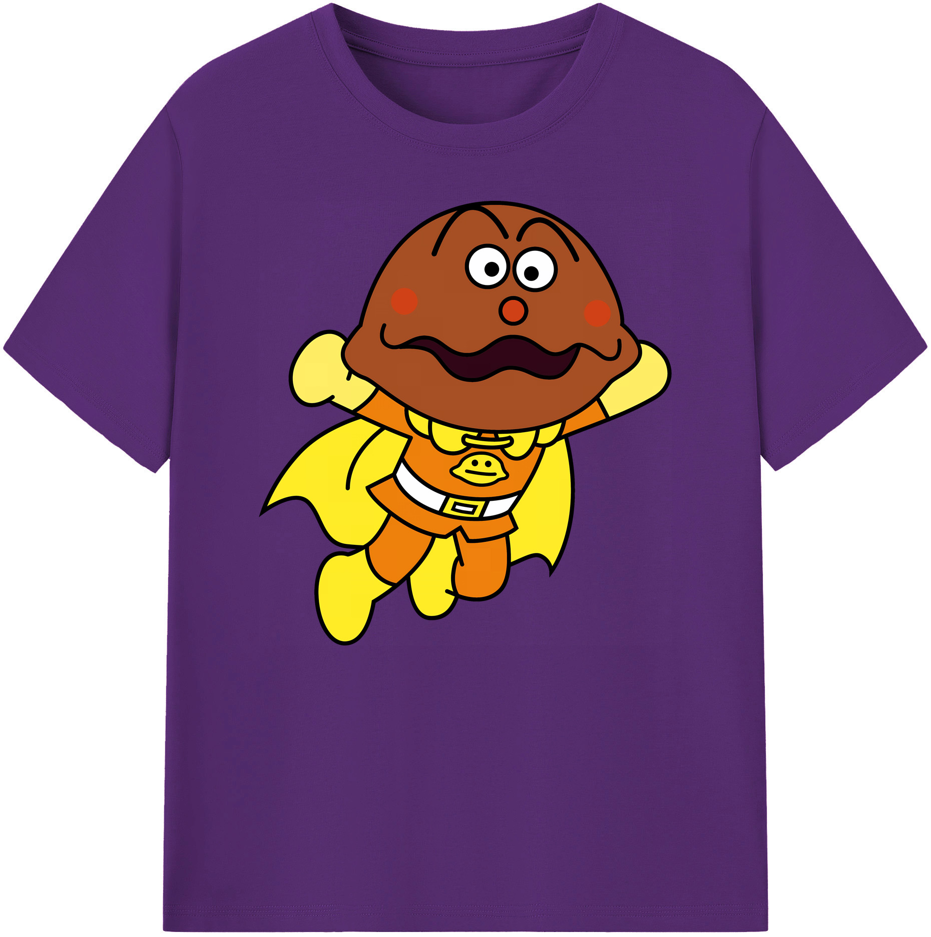 （画像用） アンパンマン Anpanman 綿100％ メンズ半袖Tシャツ｜肌触りやわらか＆通気性