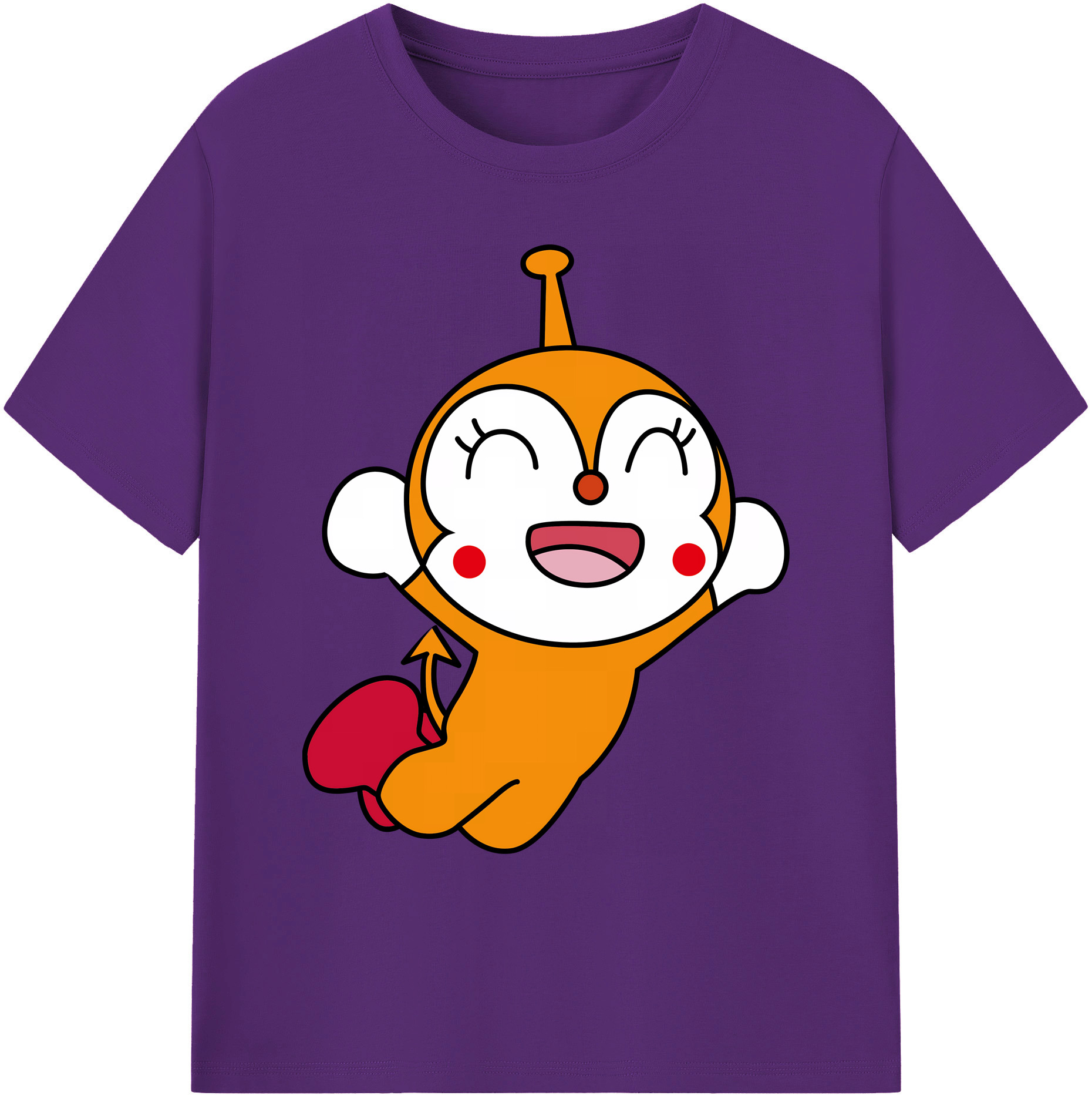 （画像用） アンパンマン Anpanman 綿100％ メンズ半袖Tシャツ｜肌触りやわらか＆通気性