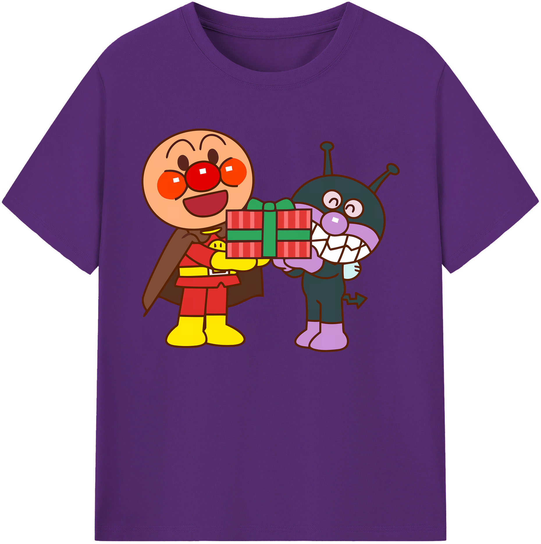（画像用） アンパンマン Anpanman 綿100％ メンズ半袖Tシャツ｜肌触りやわらか＆通気性