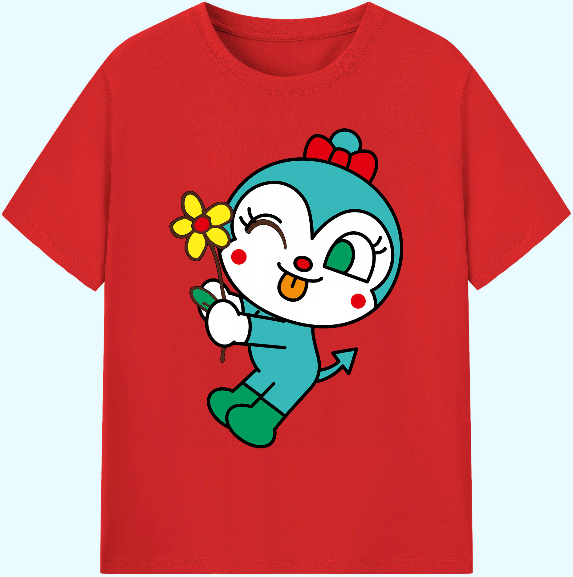 （画像用） アンパンマン Anpanman 綿100％ メンズ半袖Tシャツ｜肌触りやわらか＆通気性