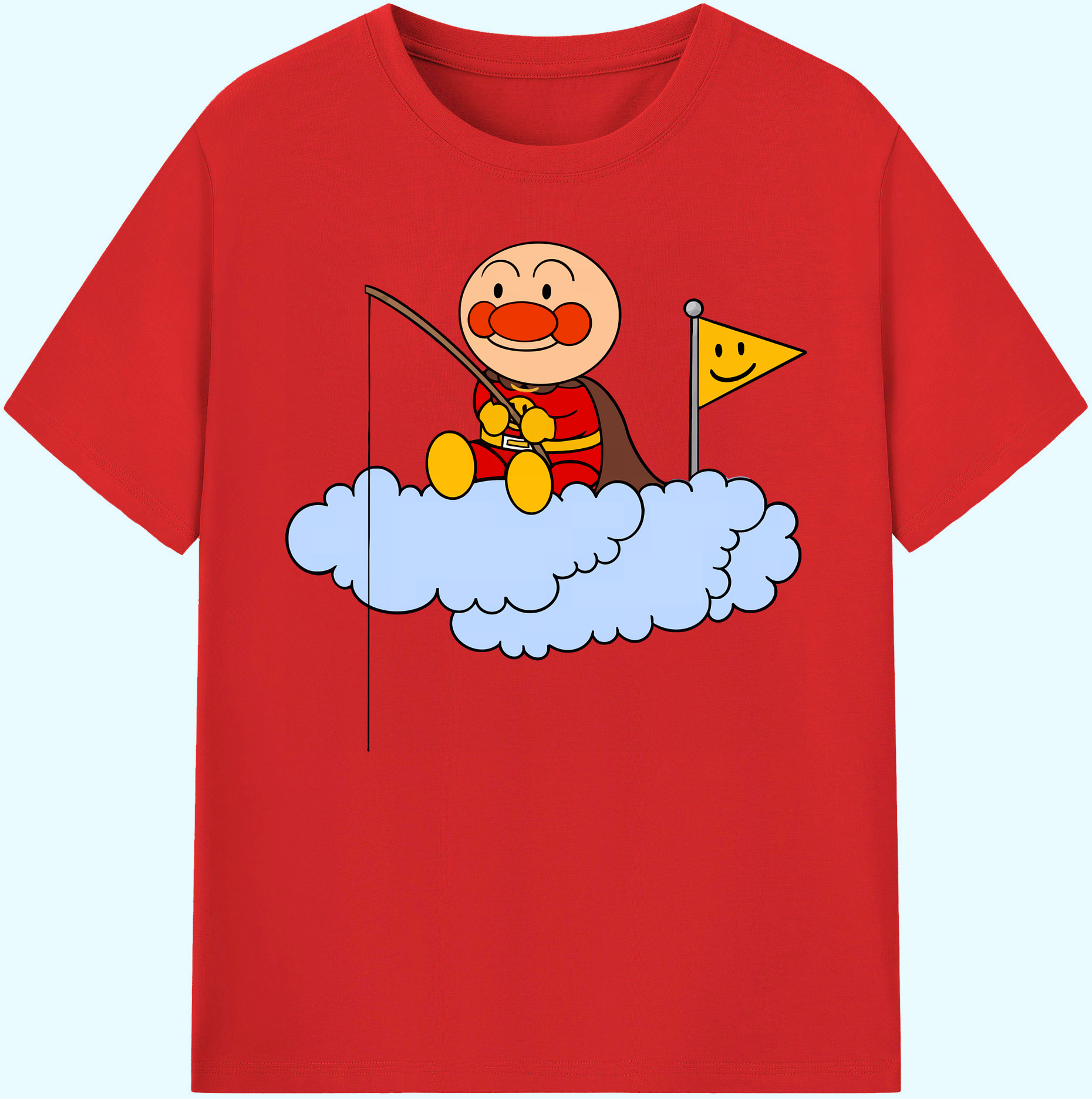（画像用） アンパンマン Anpanman 綿100％ メンズ半袖Tシャツ｜肌触りやわらか＆通気性