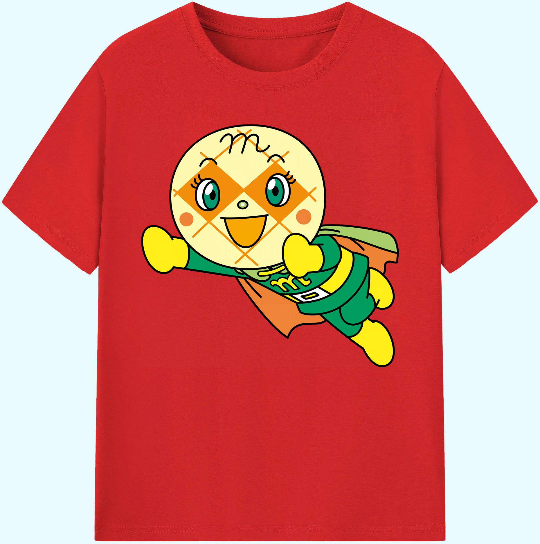 （画像用） アンパンマン Anpanman 綿100％ メンズ半袖Tシャツ｜肌触りやわらか＆通気性