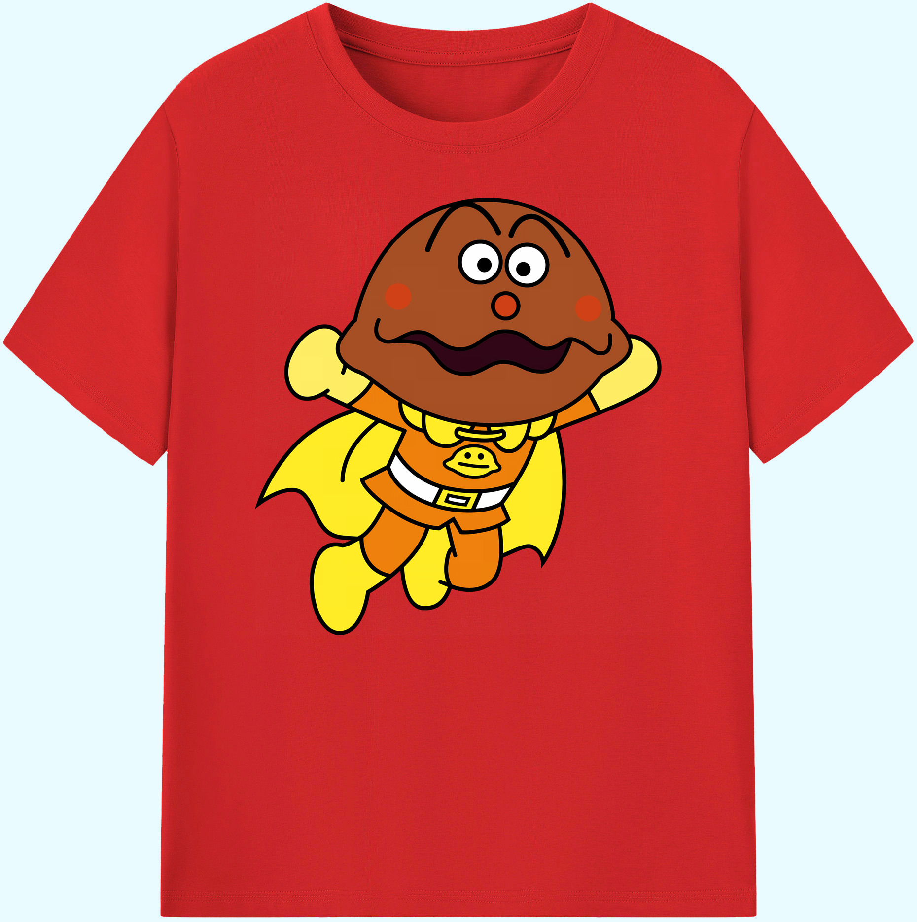 （画像用） アンパンマン Anpanman 綿100％ メンズ半袖Tシャツ｜肌触りやわらか＆通気性