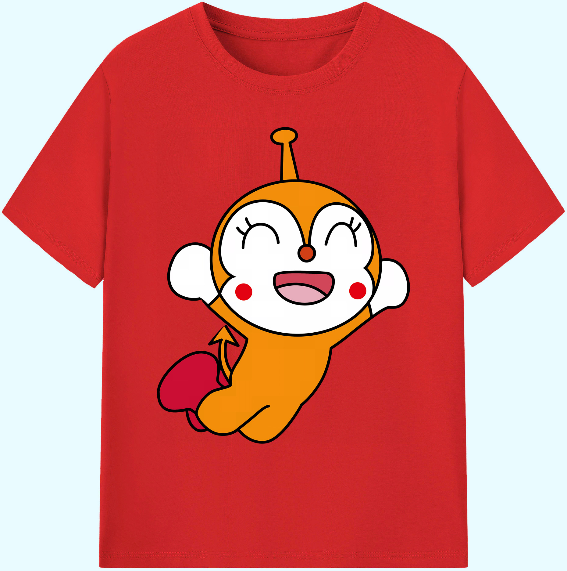 （画像用） アンパンマン Anpanman 綿100％ メンズ半袖Tシャツ｜肌触りやわらか＆通気性