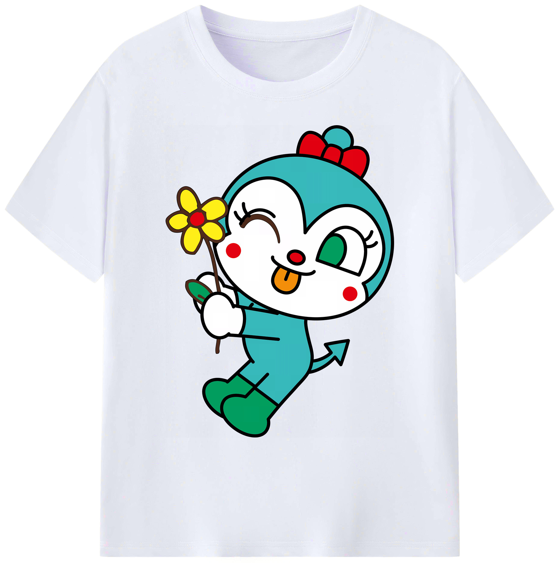 （画像用） アンパンマン Anpanman 綿100％ メンズ半袖Tシャツ｜肌触りやわらか＆通気性