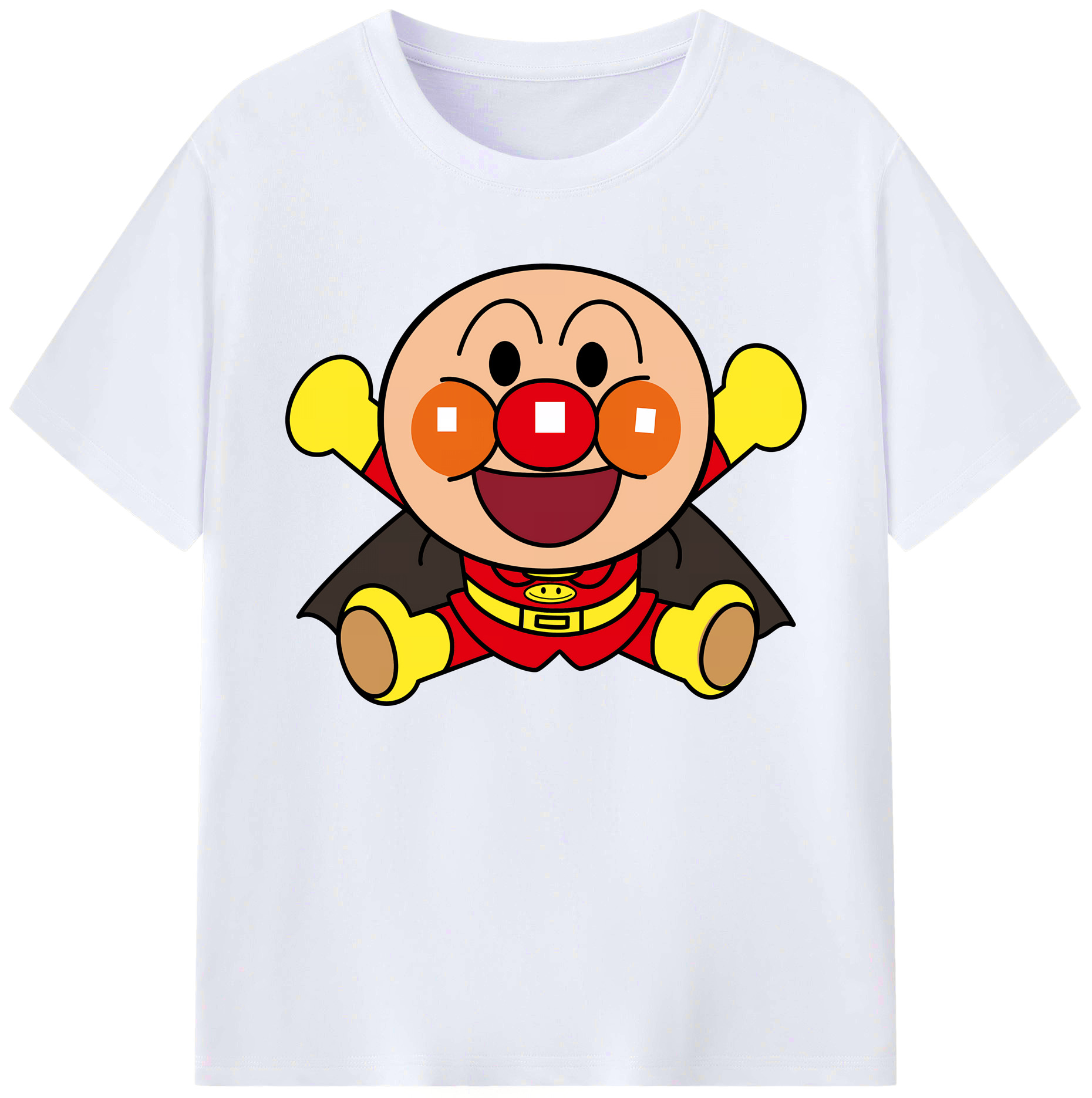 （画像用） アンパンマン Anpanman 綿100％ メンズ半袖Tシャツ｜肌触りやわらか＆通気性