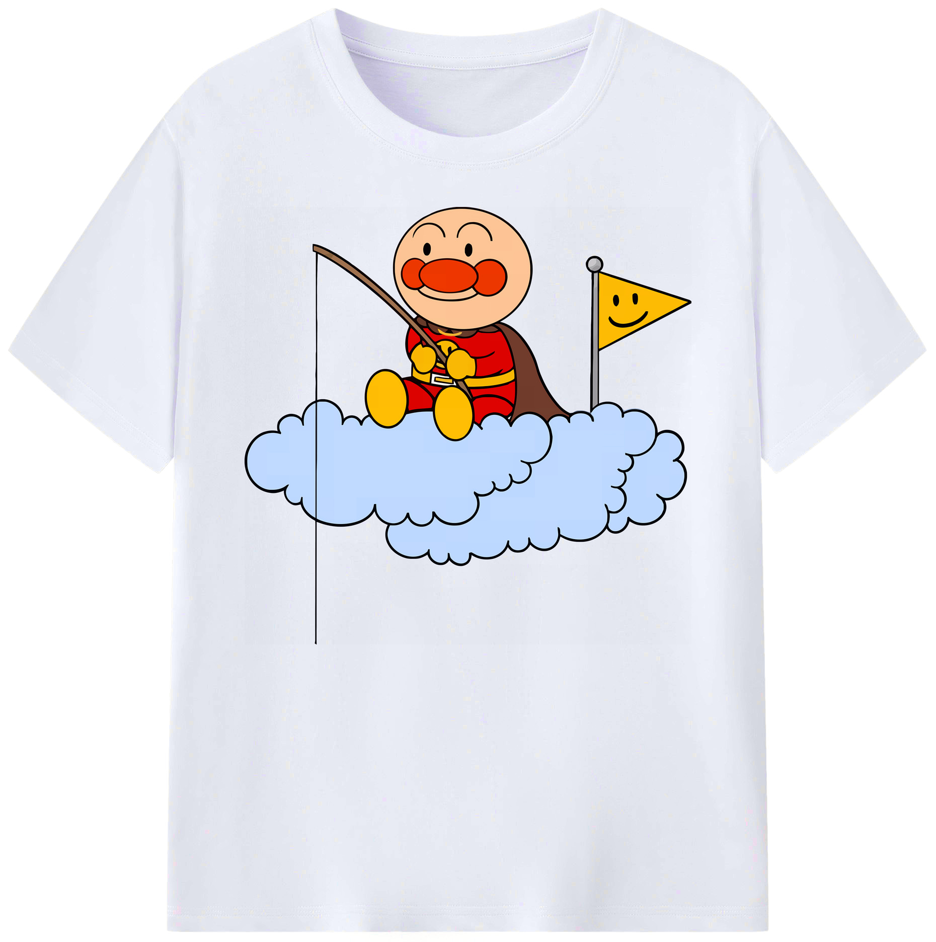 （画像用） アンパンマン Anpanman 綿100％ メンズ半袖Tシャツ｜肌触りやわらか＆通気性