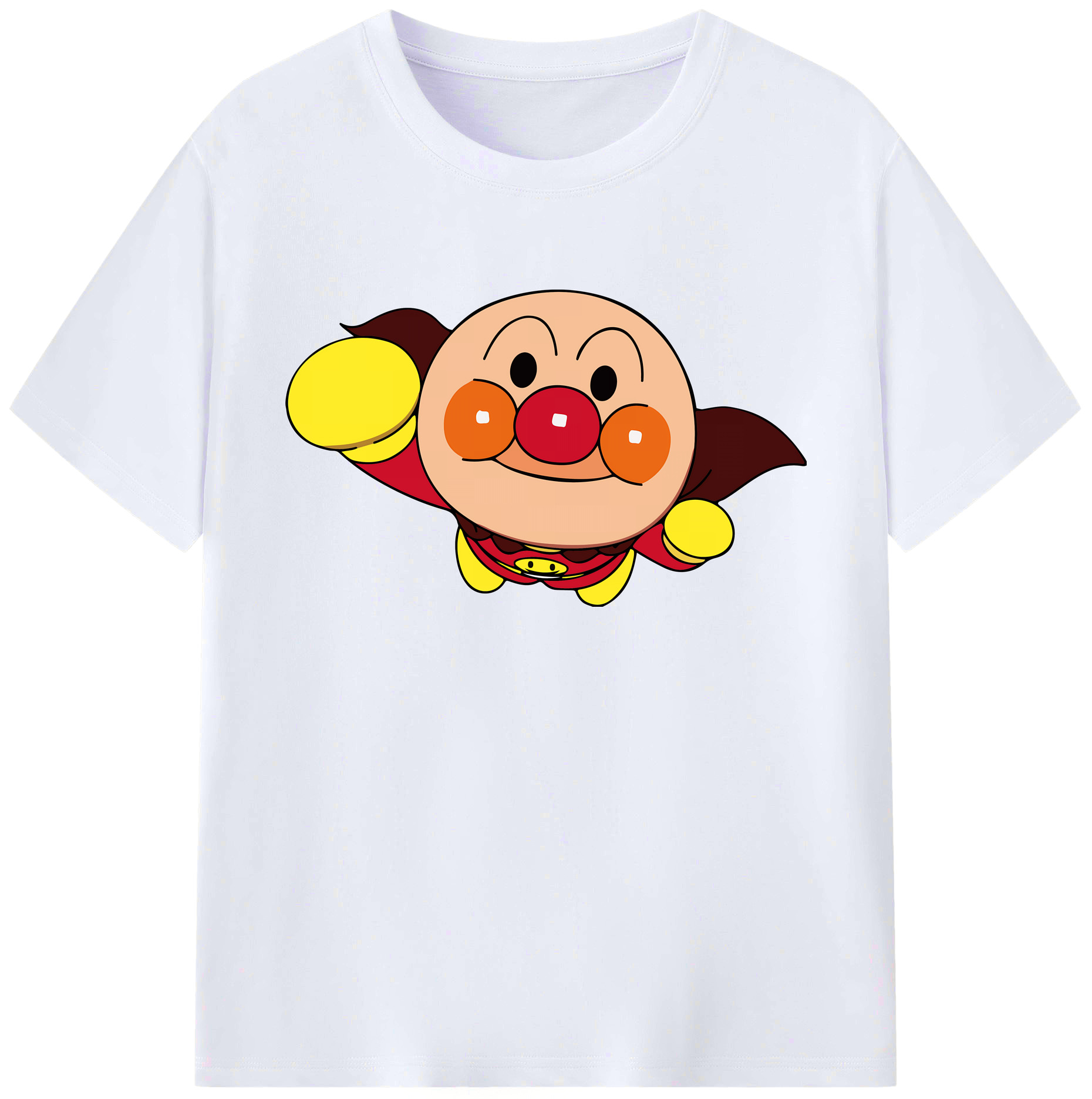 （画像用） アンパンマン Anpanman 綿100％ メンズ半袖Tシャツ｜肌触りやわらか＆通気性