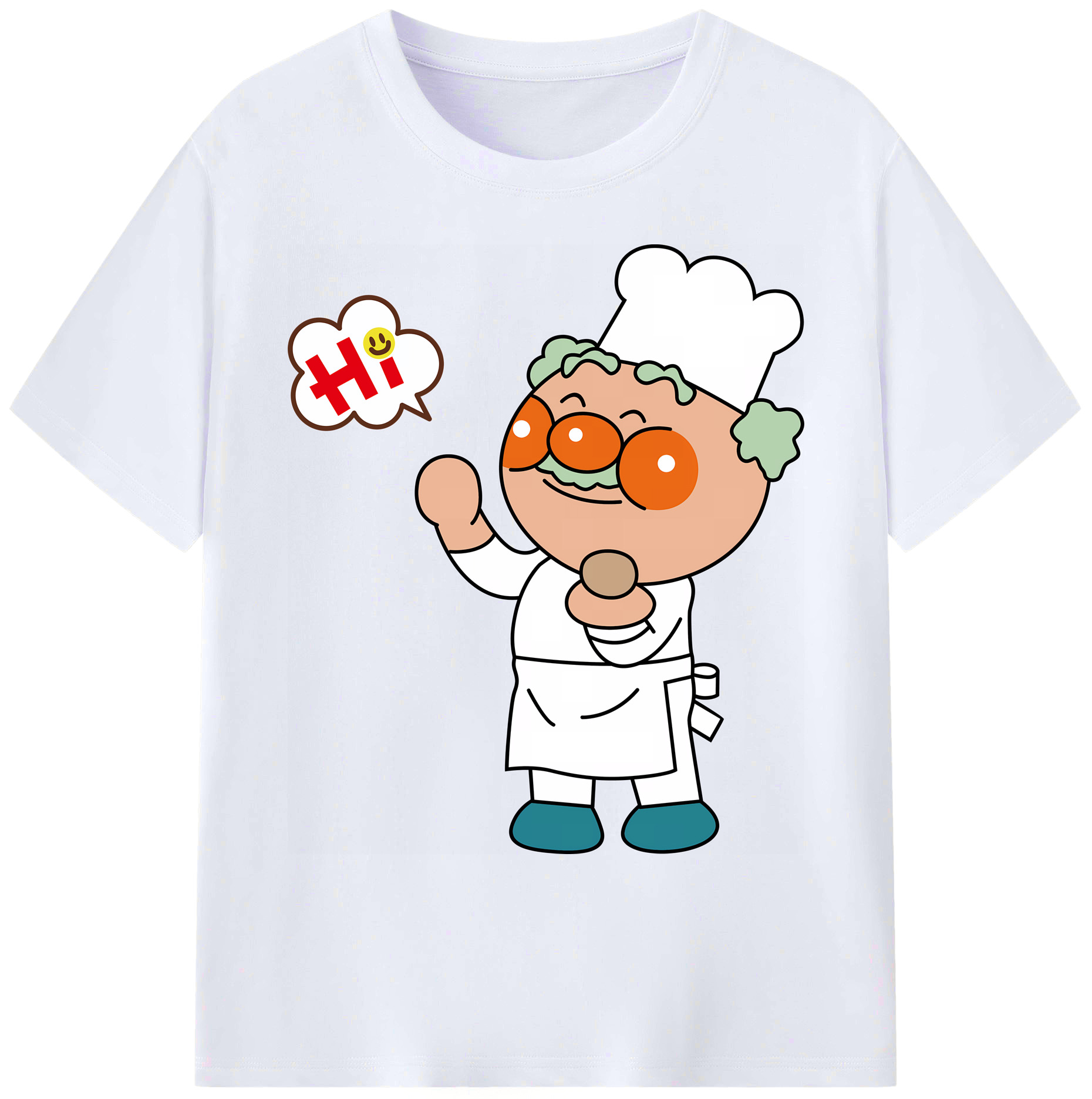 （画像用） アンパンマン Anpanman 綿100％ メンズ半袖Tシャツ｜肌触りやわらか＆通気性
