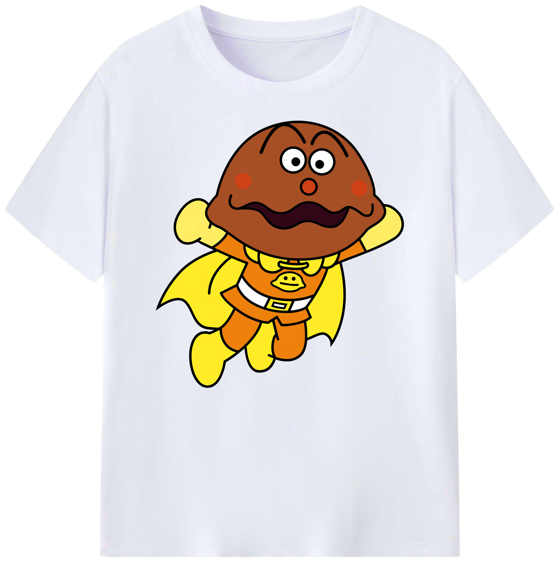 （画像用） アンパンマン Anpanman 綿100％ メンズ半袖Tシャツ｜肌触りやわらか＆通気性