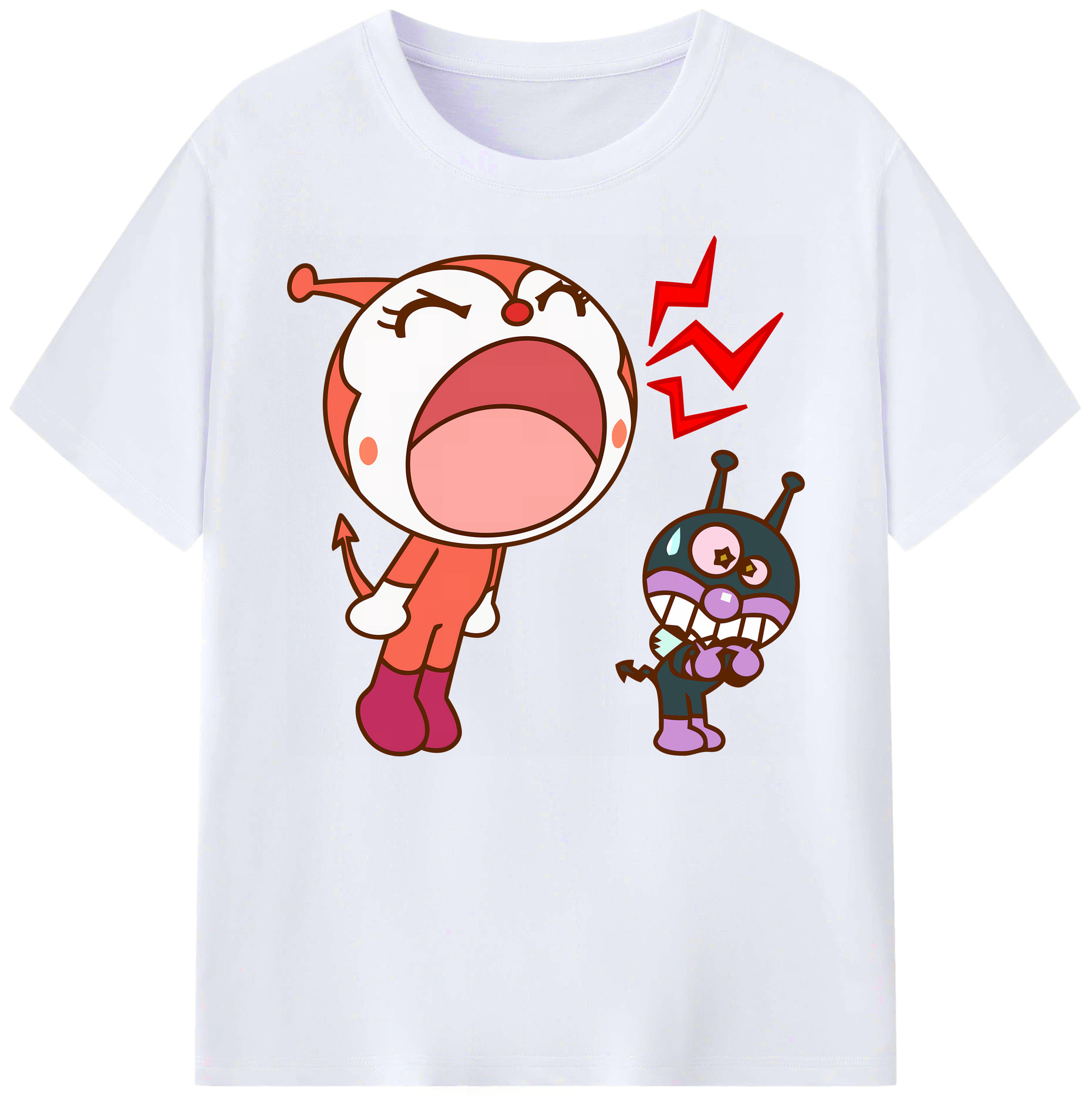 （画像用） アンパンマン Anpanman 綿100％ メンズ半袖Tシャツ｜肌触りやわらか＆通気性
