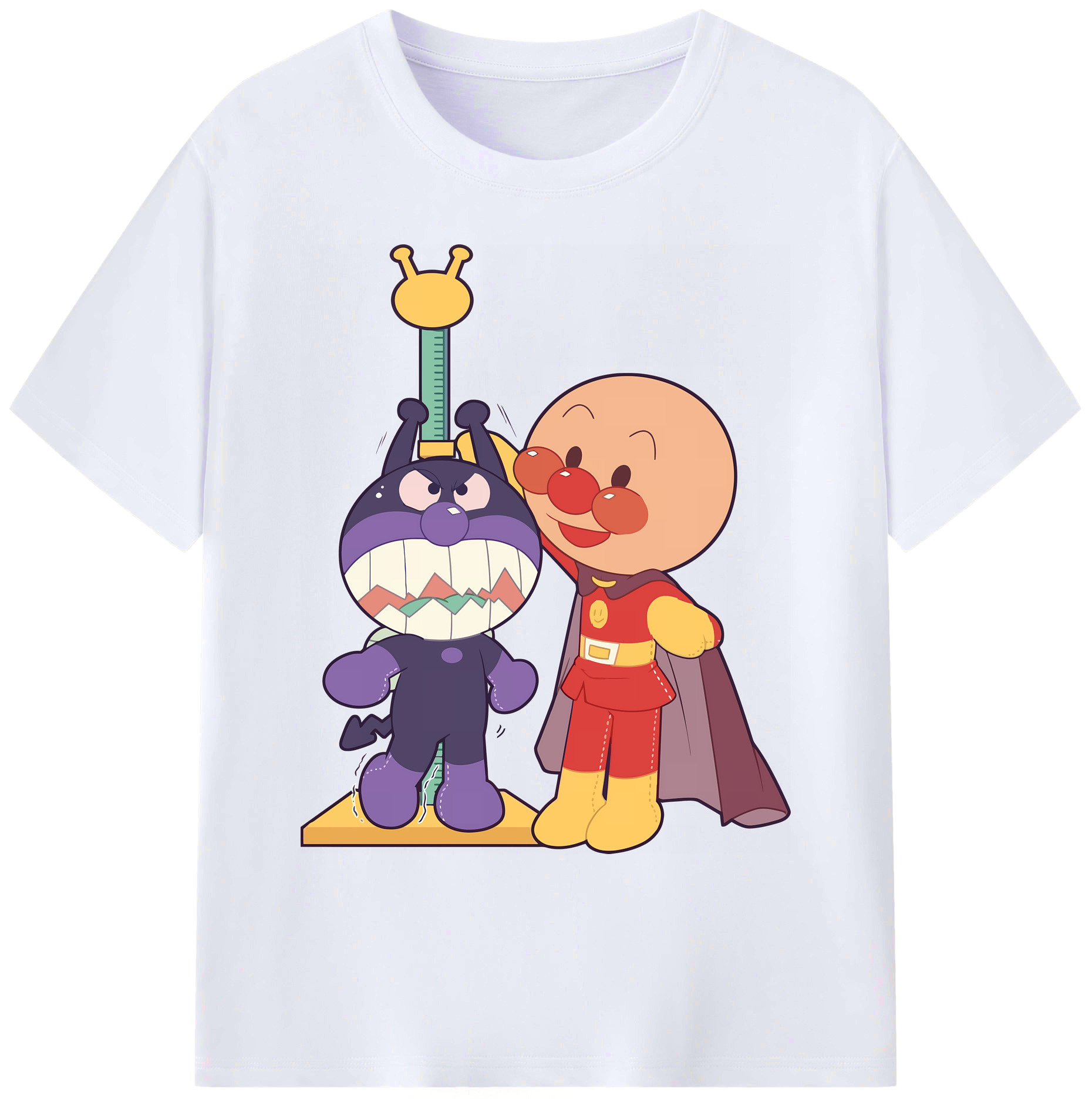 （画像用） アンパンマン Anpanman 綿100％ メンズ半袖Tシャツ｜肌触りやわらか＆通気性