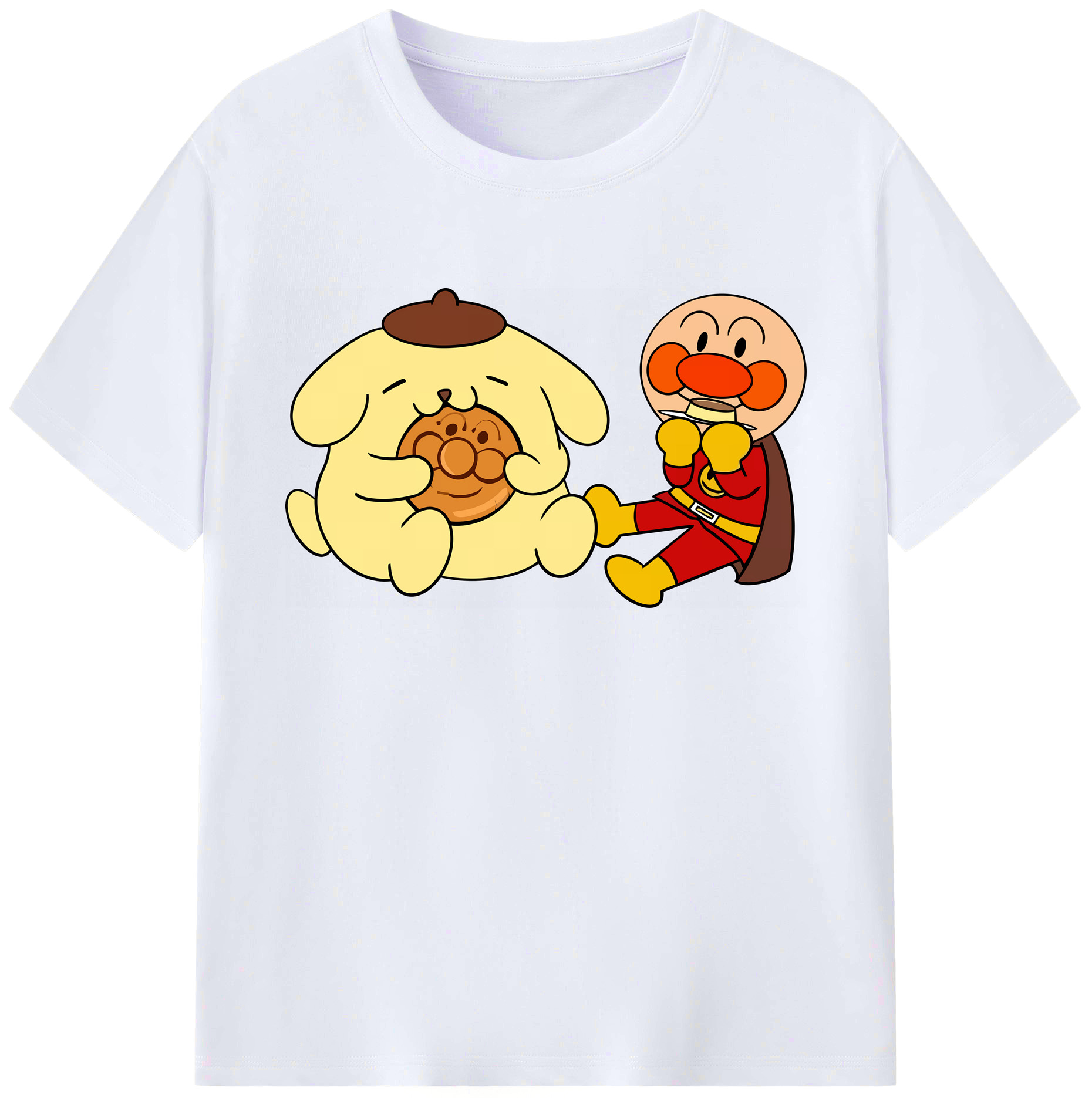 （画像用） アンパンマン Anpanman 綿100％ メンズ半袖Tシャツ｜肌触りやわらか＆通気性