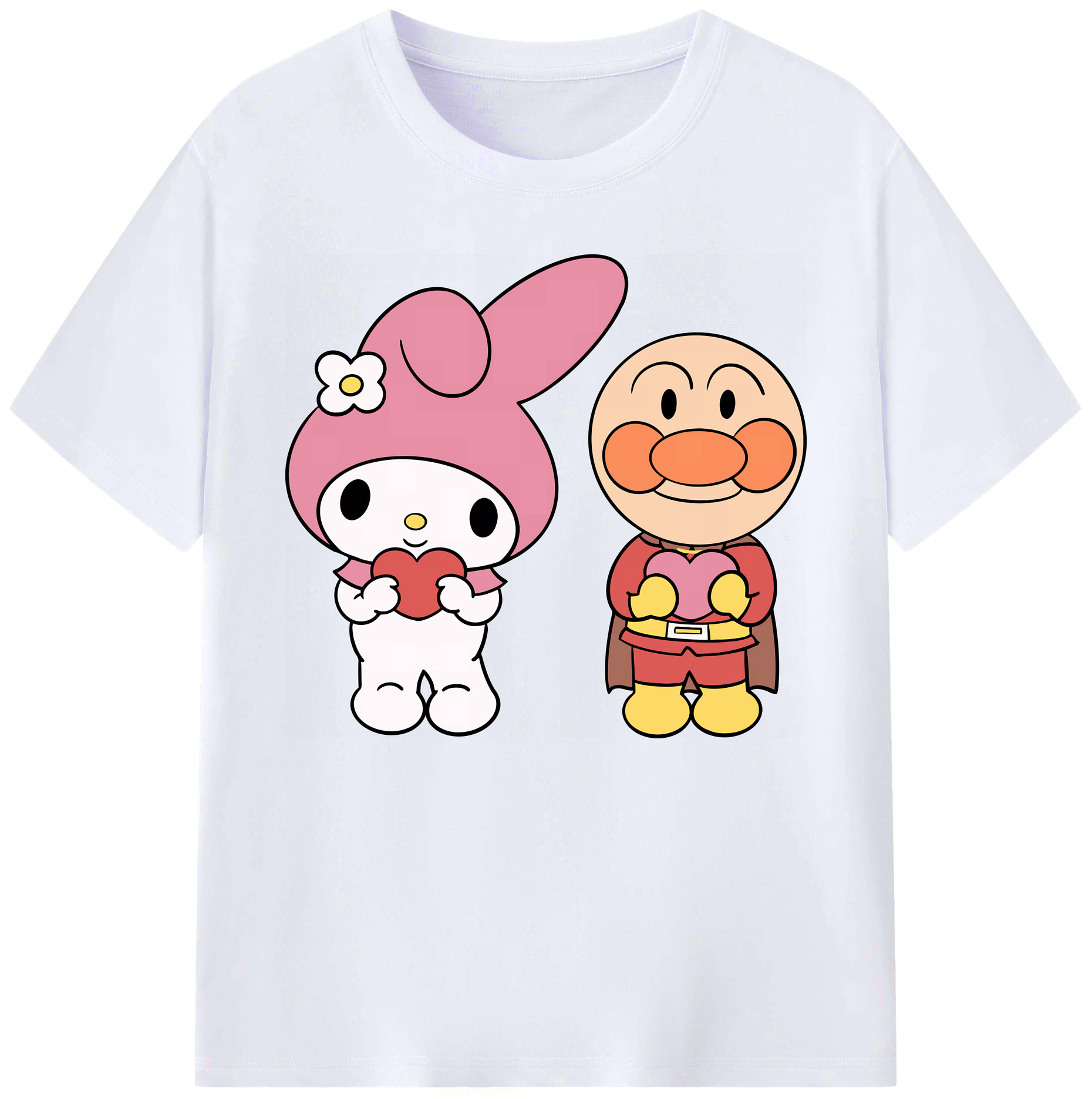 （画像用） アンパンマン Anpanman 綿100％ メンズ半袖Tシャツ｜肌触りやわらか＆通気性