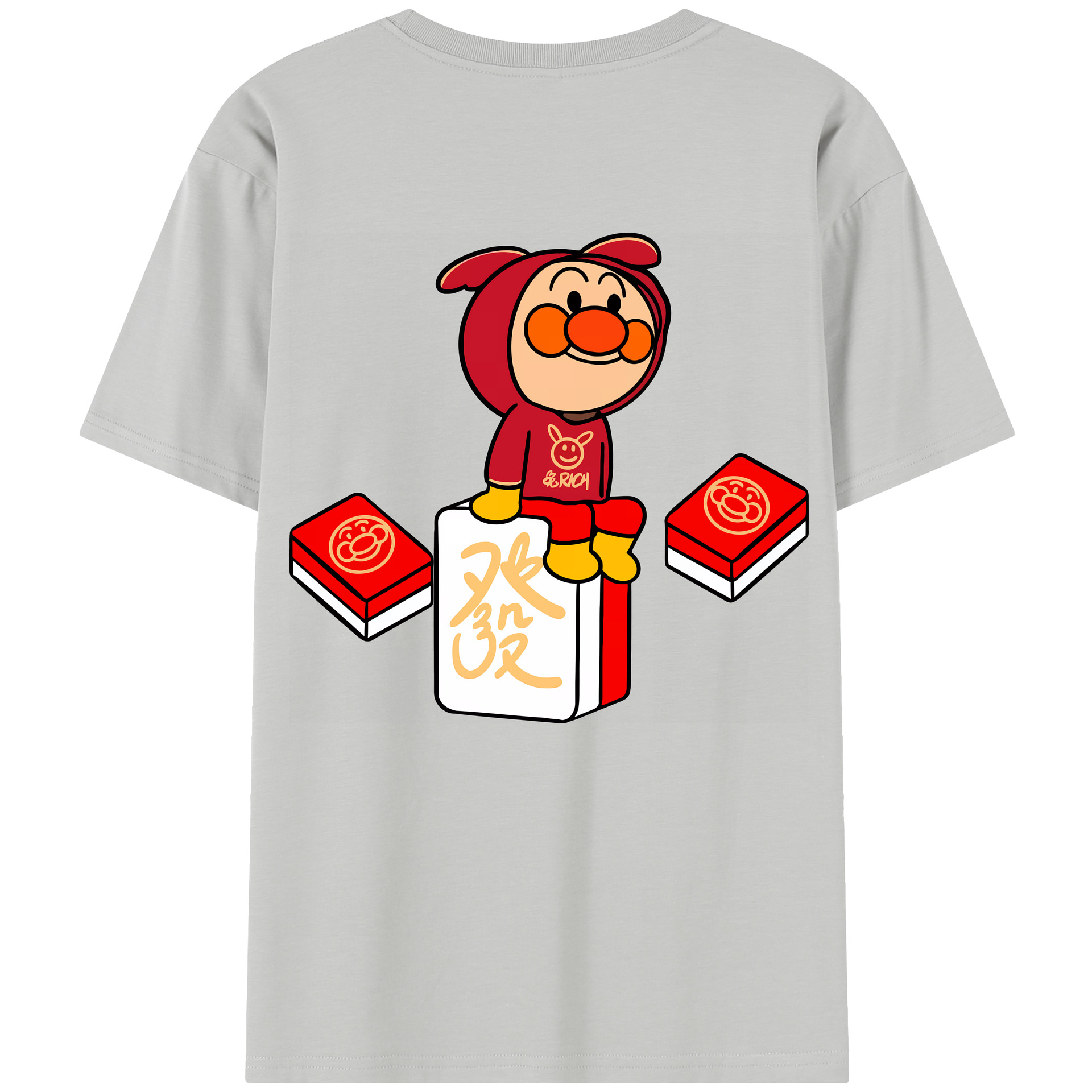 （画像用） アンパンマン Anpanman レディース半袖Tシャツ(バックプリント)