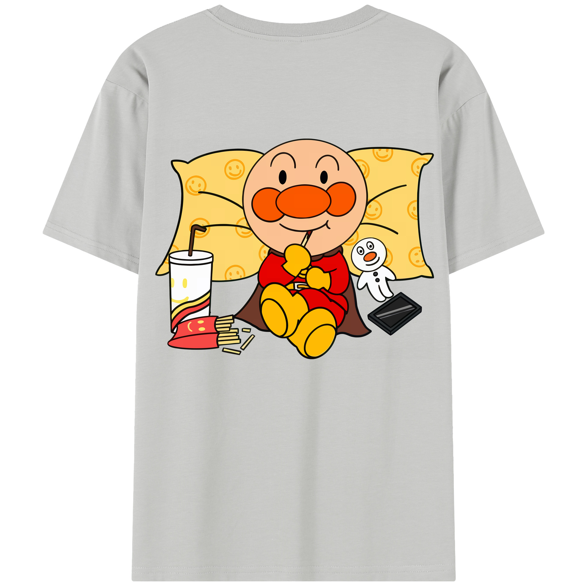 （画像用） アンパンマン Anpanman レディース半袖Tシャツ(バックプリント)