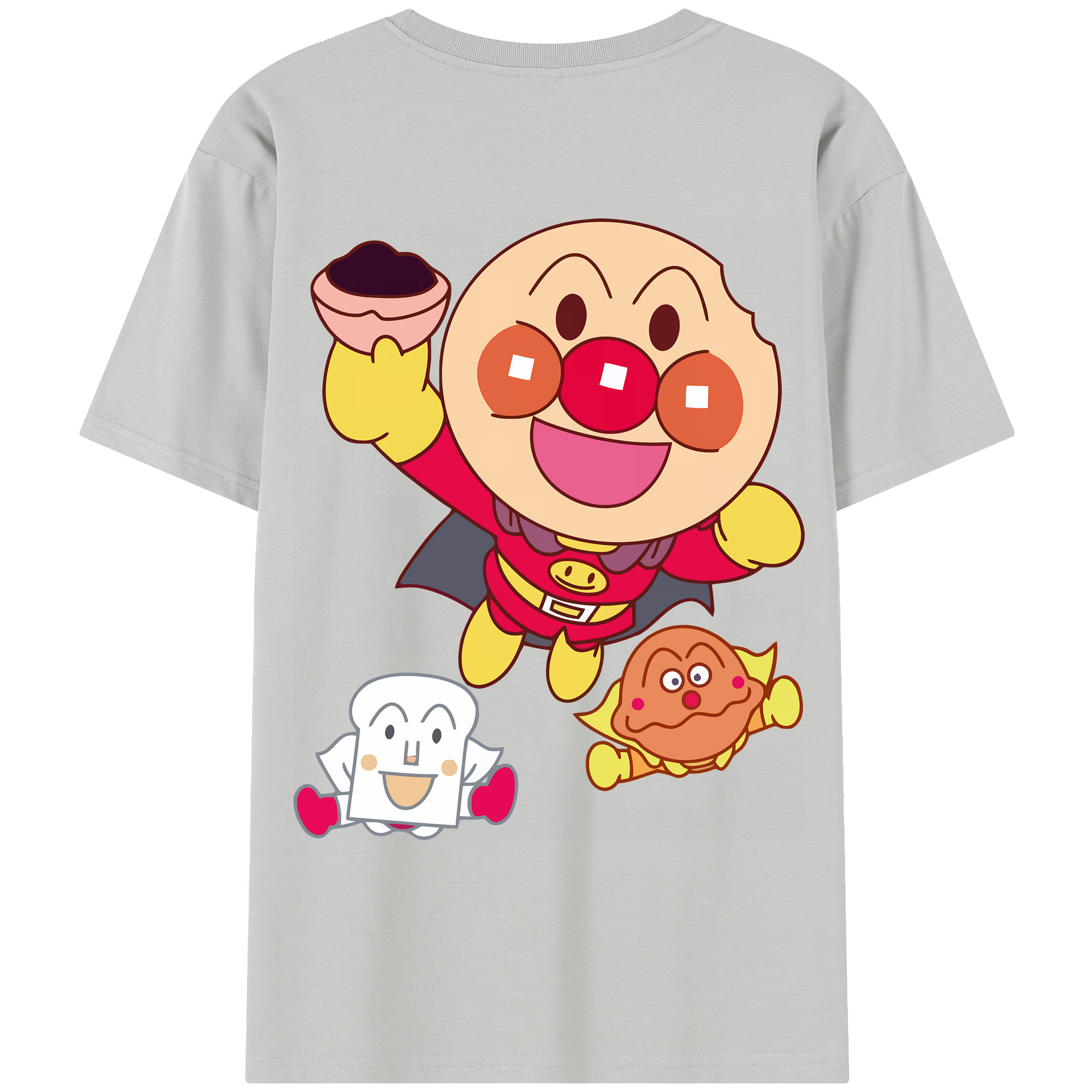 （画像用） アンパンマン Anpanman レディース半袖Tシャツ(バックプリント)