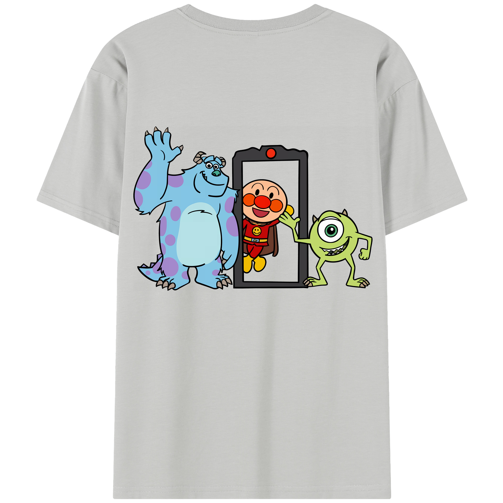 （画像用） アンパンマン Anpanman レディース半袖Tシャツ(バックプリント)
