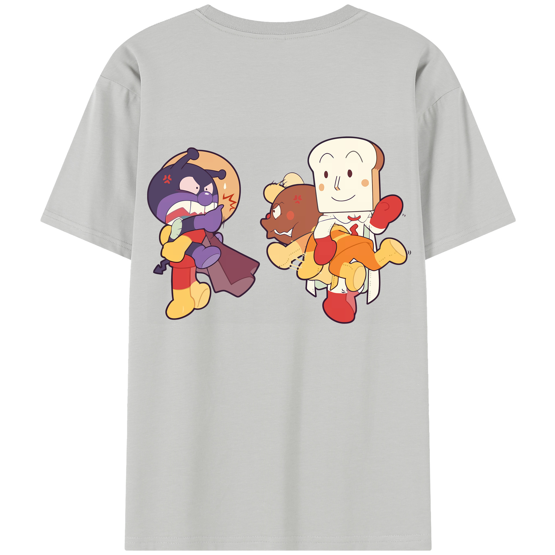 （画像用） アンパンマン Anpanman レディース半袖Tシャツ(バックプリント)