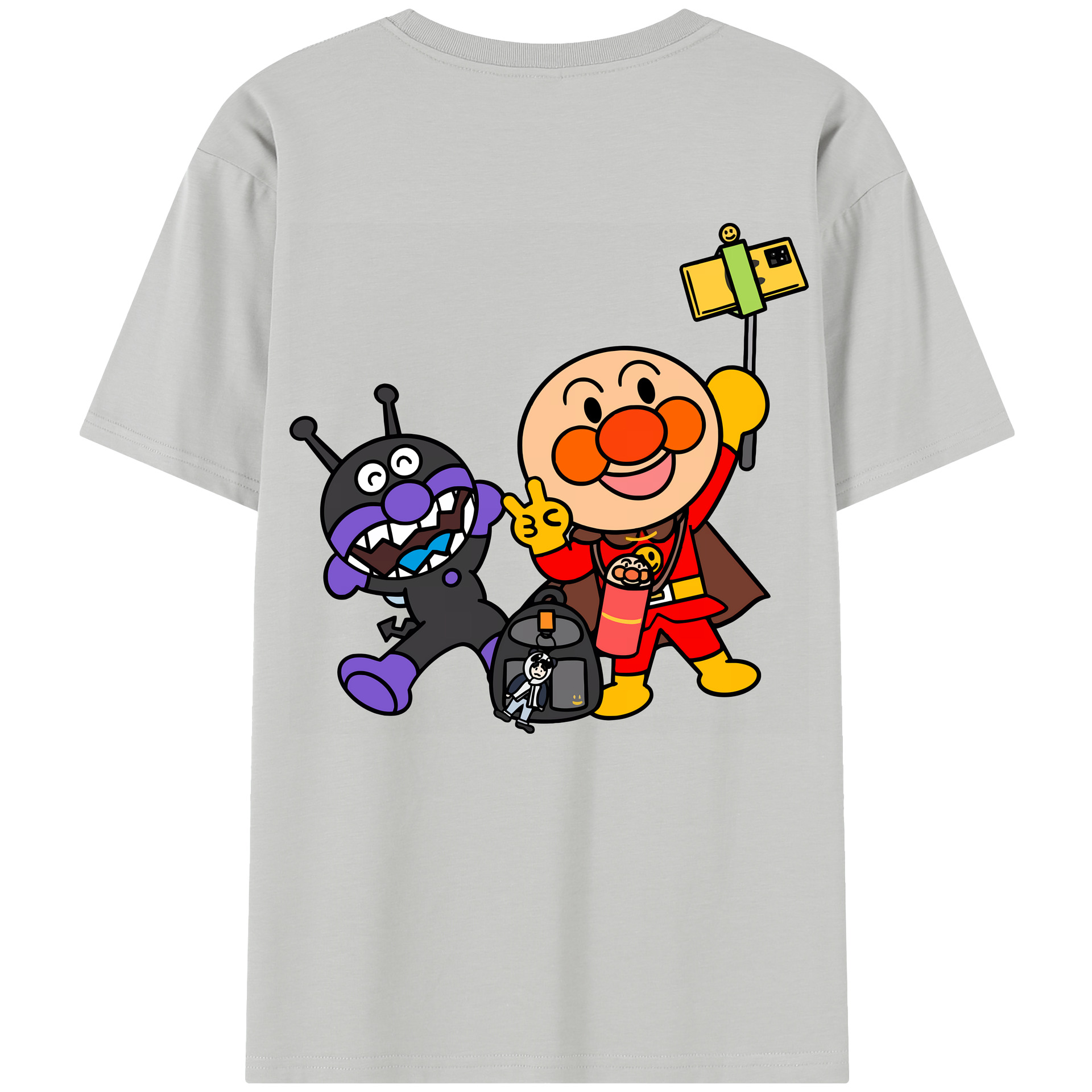（画像用） アンパンマン Anpanman レディース半袖Tシャツ(バックプリント)