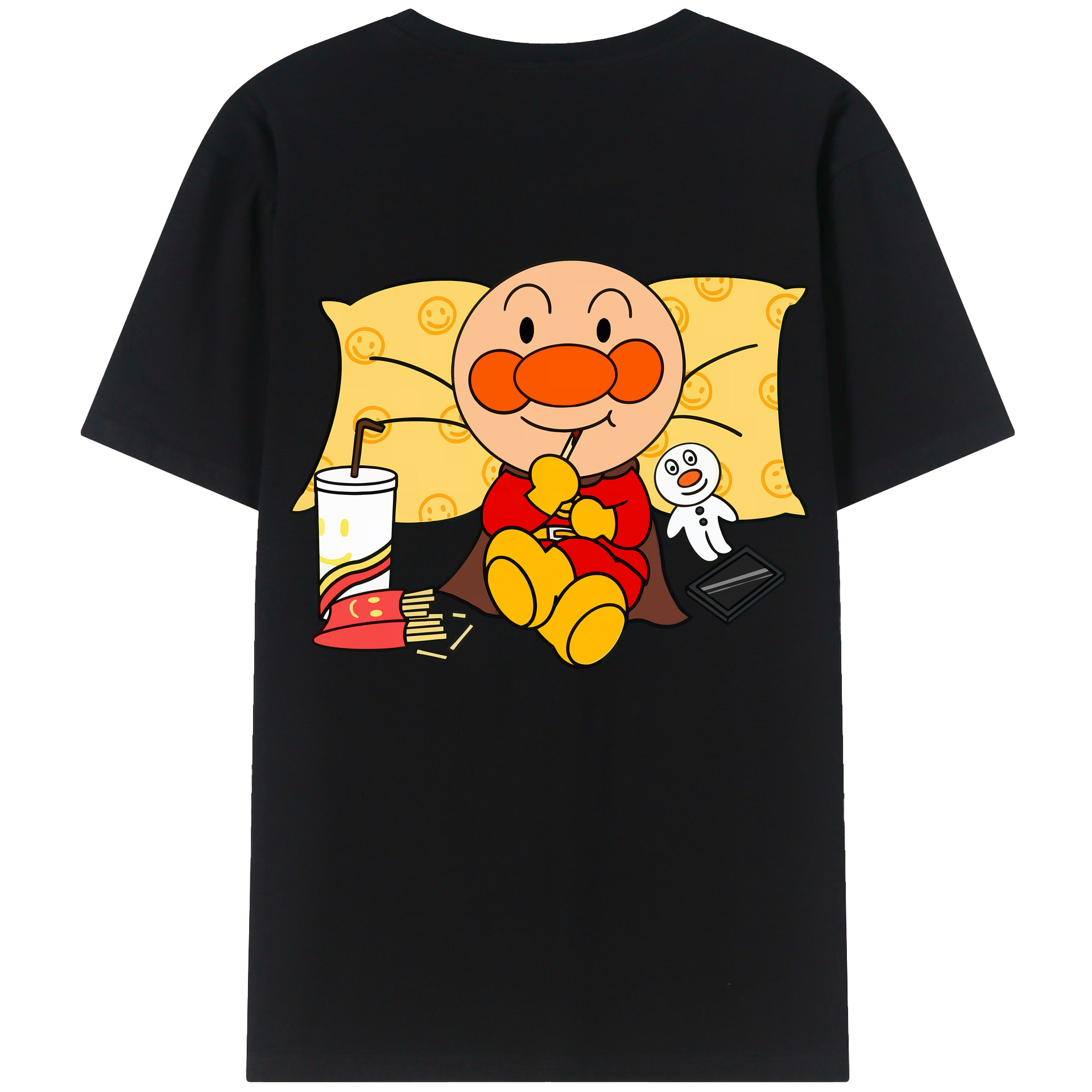 （画像用） アンパンマン Anpanman レディース半袖Tシャツ(バックプリント)