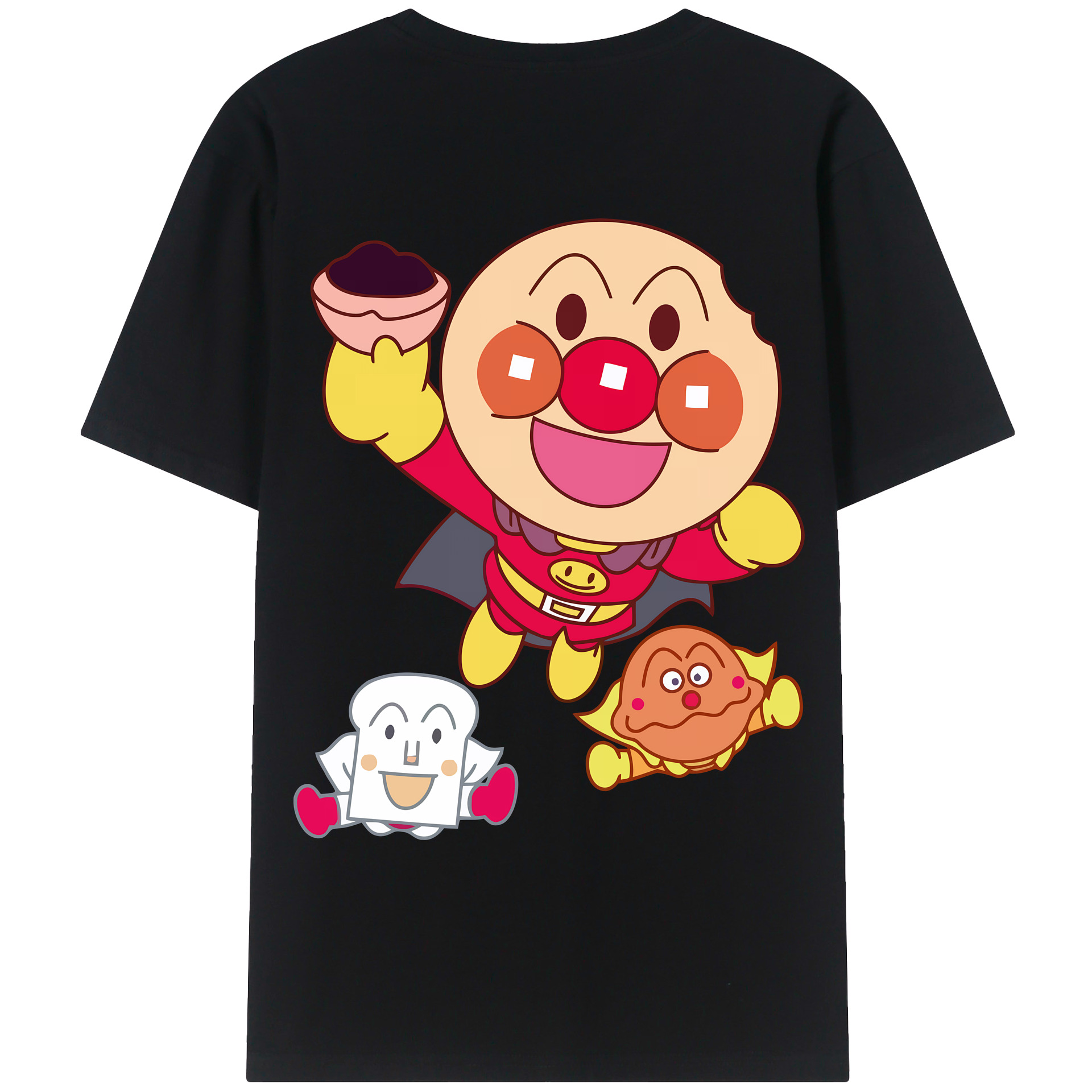 （画像用） アンパンマン Anpanman レディース半袖Tシャツ(バックプリント)
