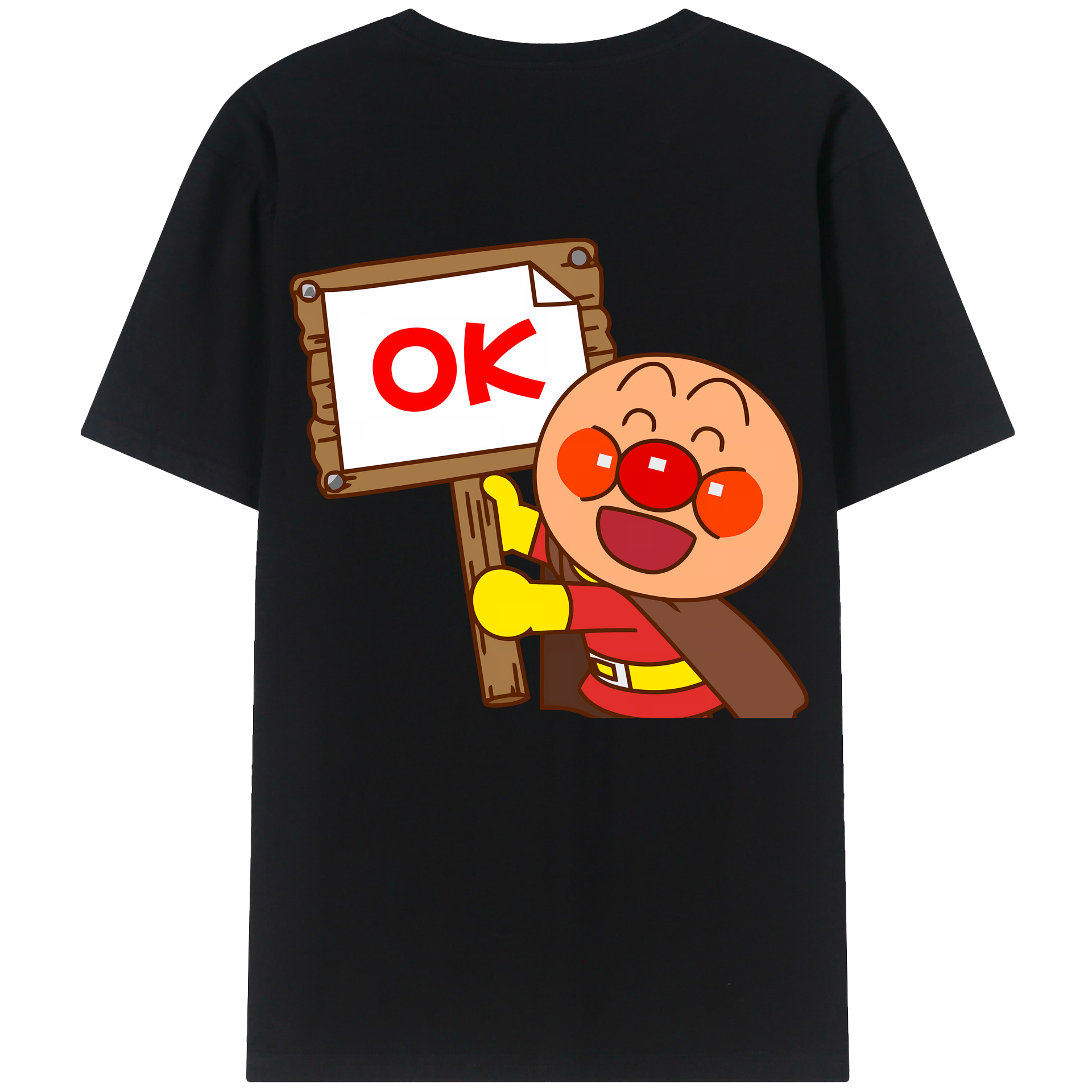 （画像用） アンパンマン Anpanman レディース半袖Tシャツ(バックプリント)