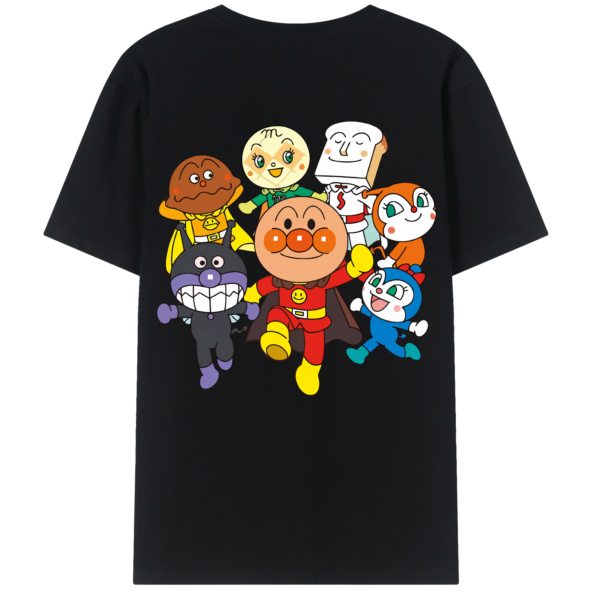 （画像用） アンパンマン Anpanman レディース半袖Tシャツ(バックプリント)