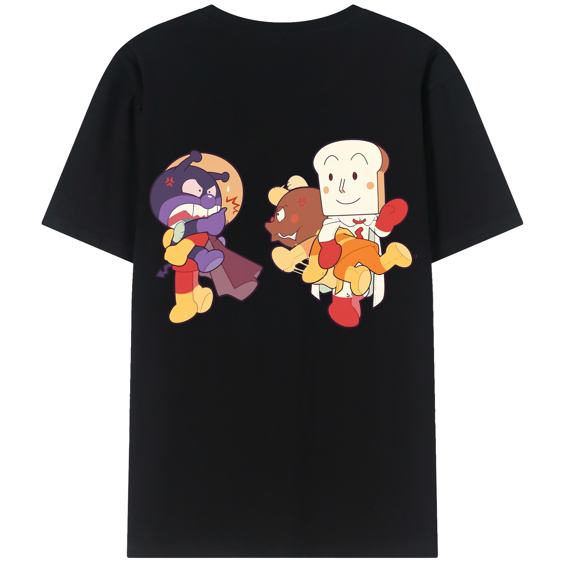 （画像用） アンパンマン Anpanman レディース半袖Tシャツ(バックプリント)