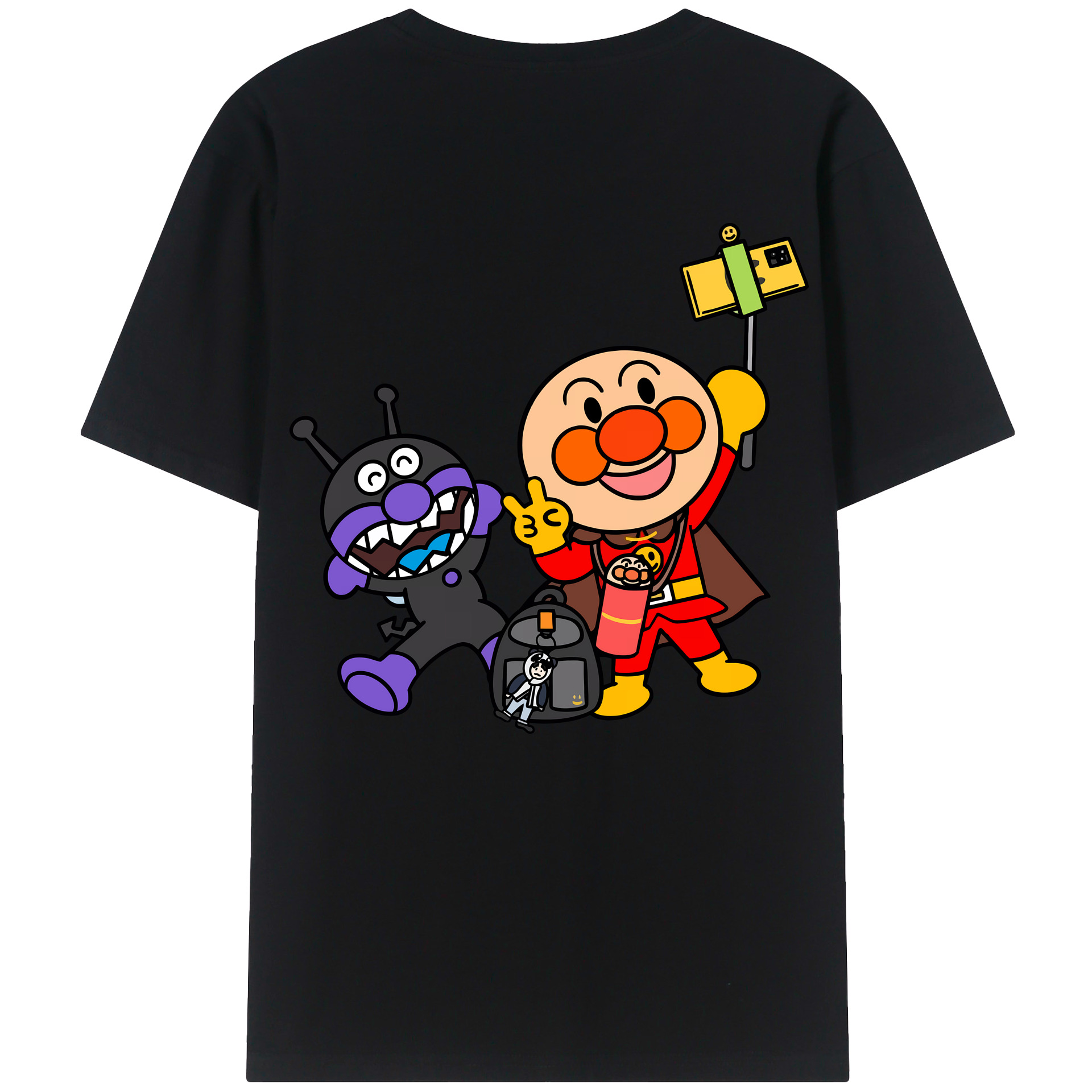 （画像用） アンパンマン Anpanman レディース半袖Tシャツ(バックプリント)