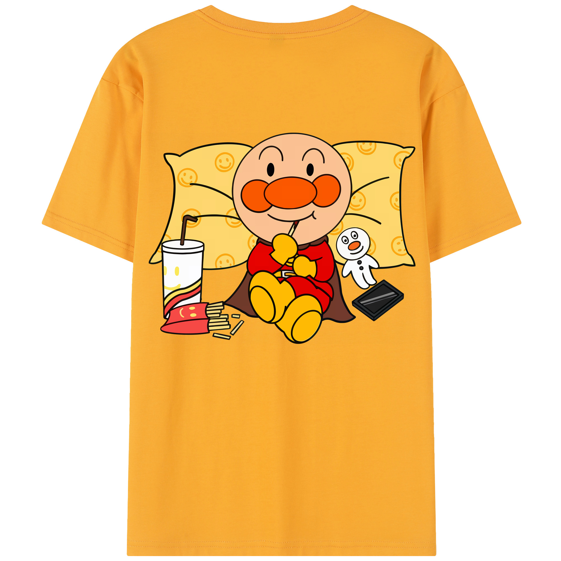 （画像用） アンパンマン Anpanman レディース半袖Tシャツ(バックプリント)
